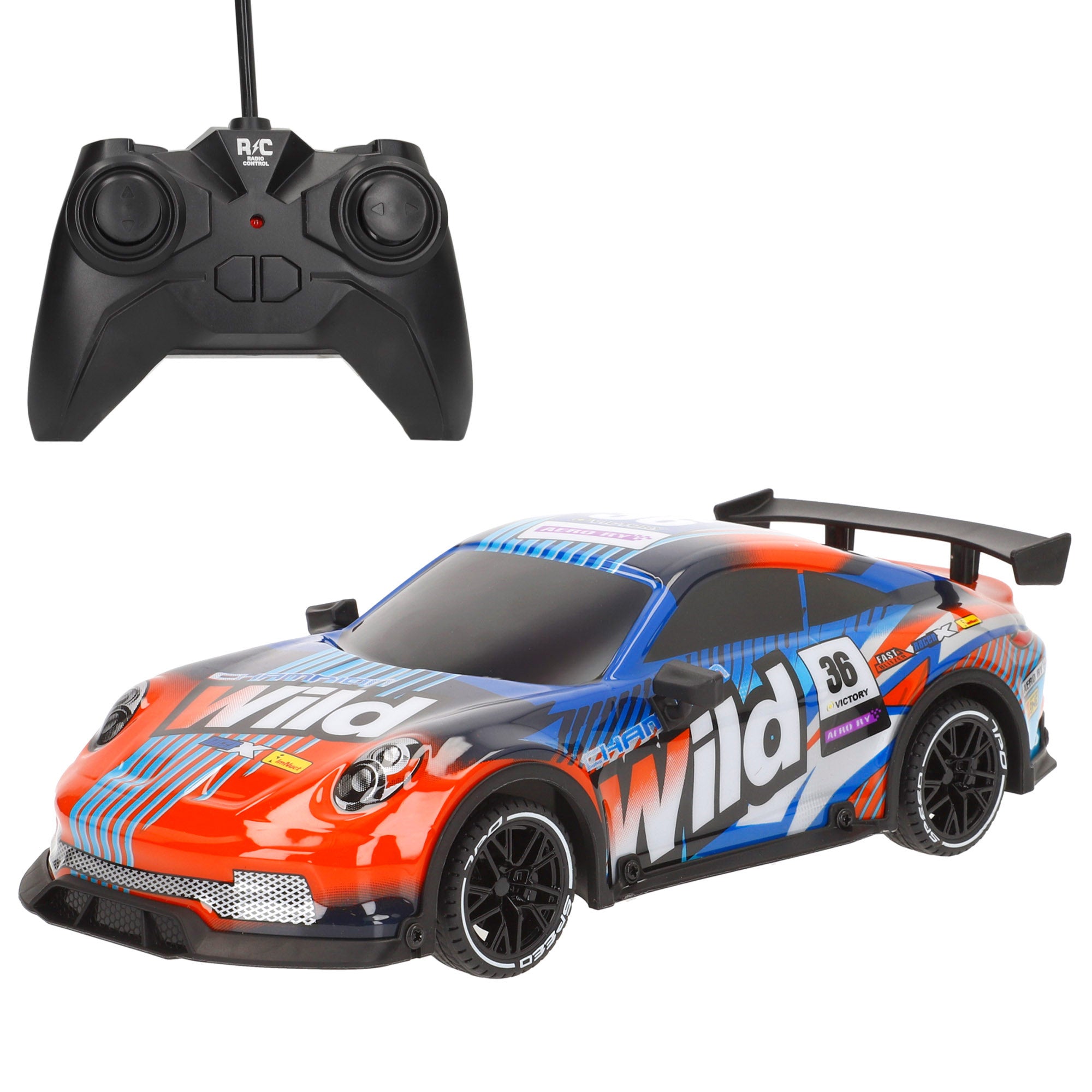Coche teledirigido Xtreme deportivo con luz 1:18 Speed & Go
