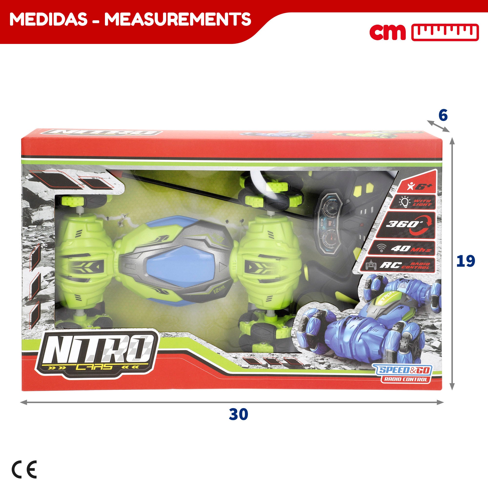 Coche teledirigido acrobacias 360º Speed & Go