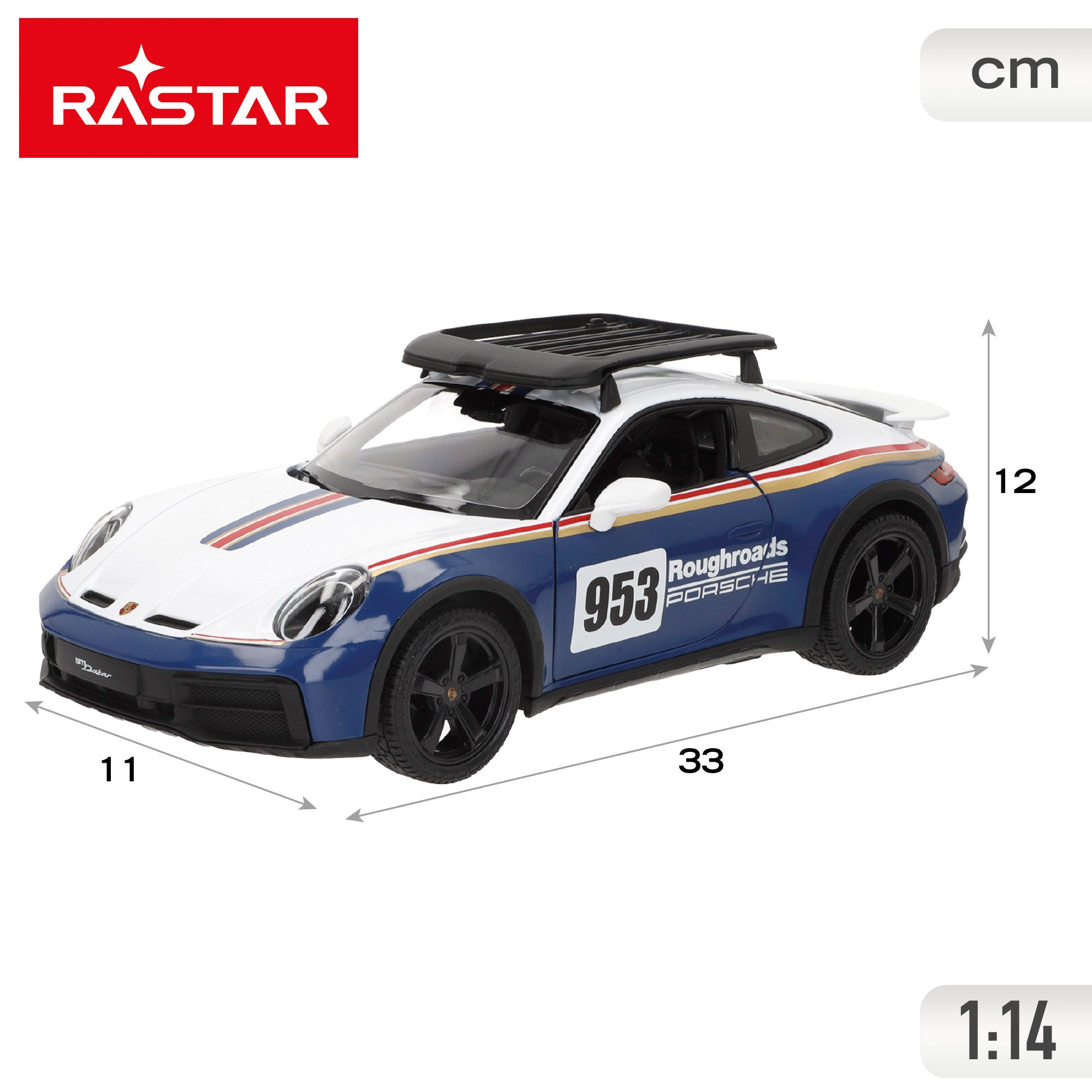 RASTAR Coche RC Porsche 911 Dakar 1:14