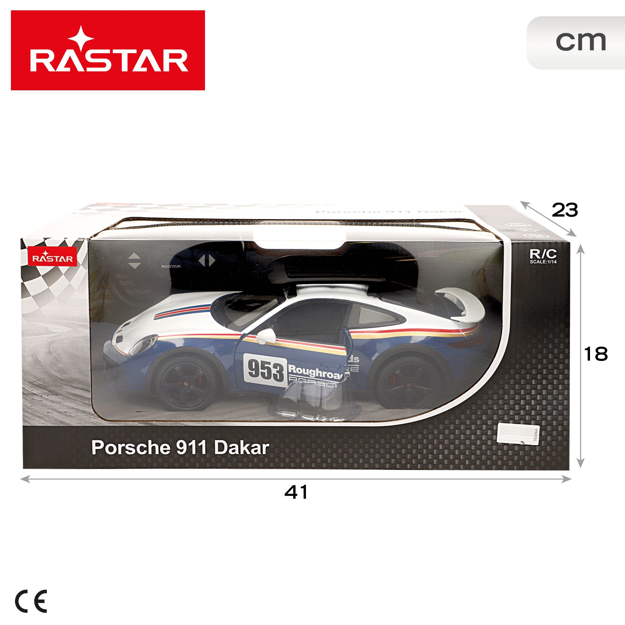 RASTAR Coche RC Porsche 911 Dakar 1:14