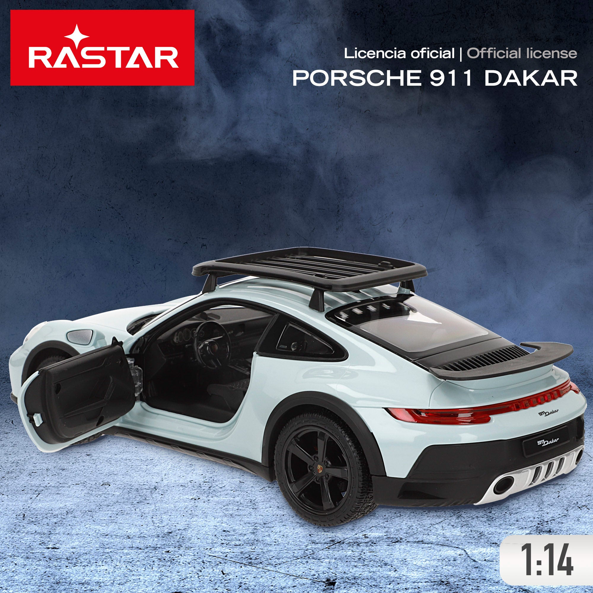 RASTAR Coche teledirigido Porsche 911 Dakar 1:14