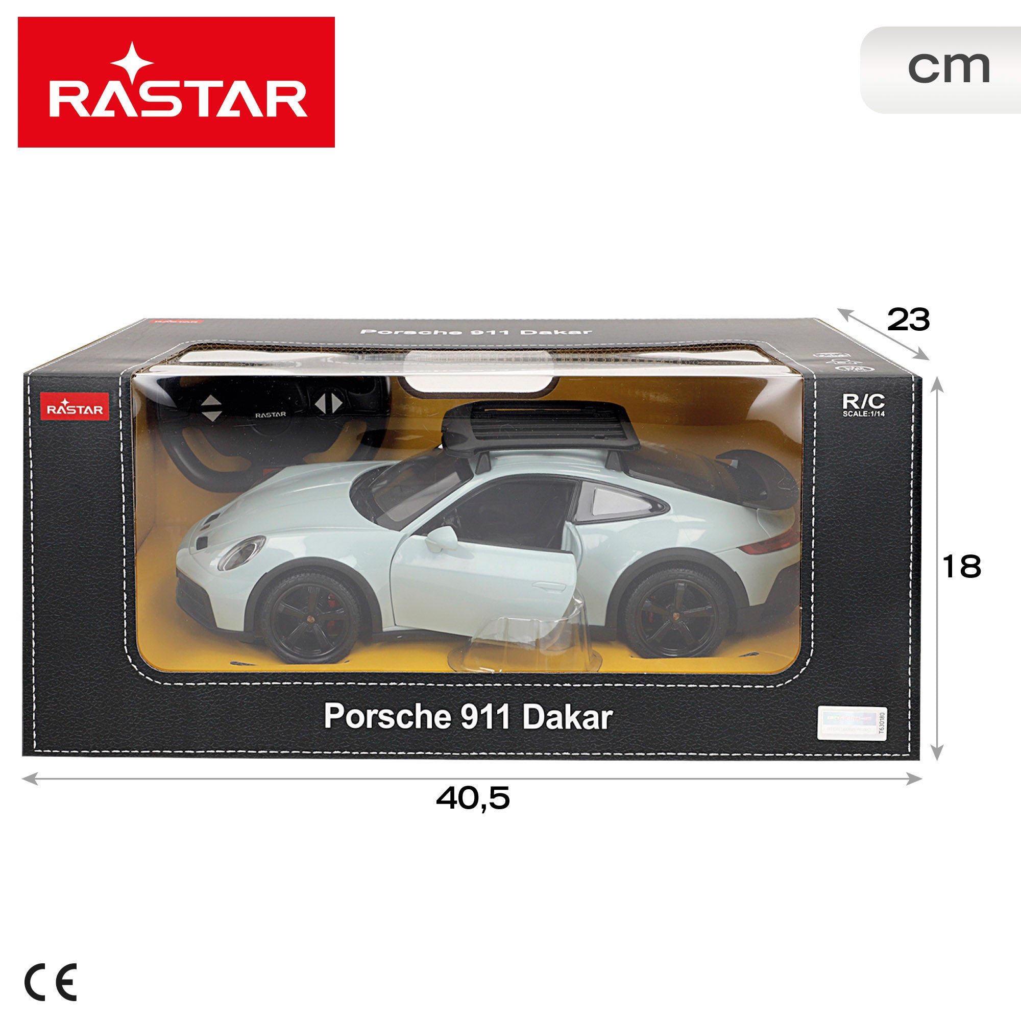RASTAR Coche teledirigido Porsche 911 Dakar 1:14