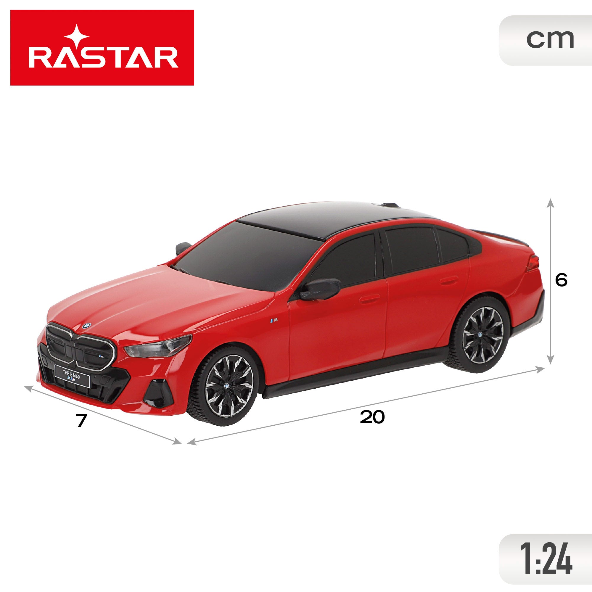 RASTAR Coche teledirigido BMW i5 M60 1:24