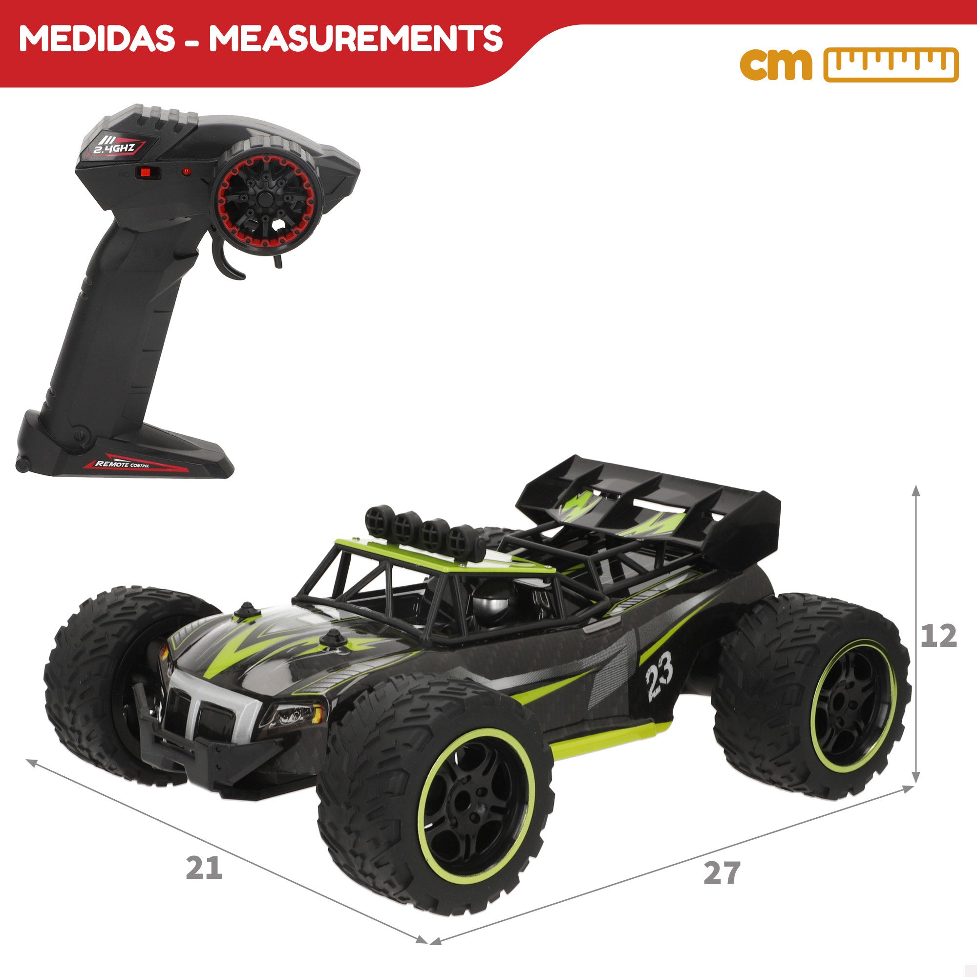 Coche teledirigido radiocontrol buggy todoterreno 1:14 Speed & Go