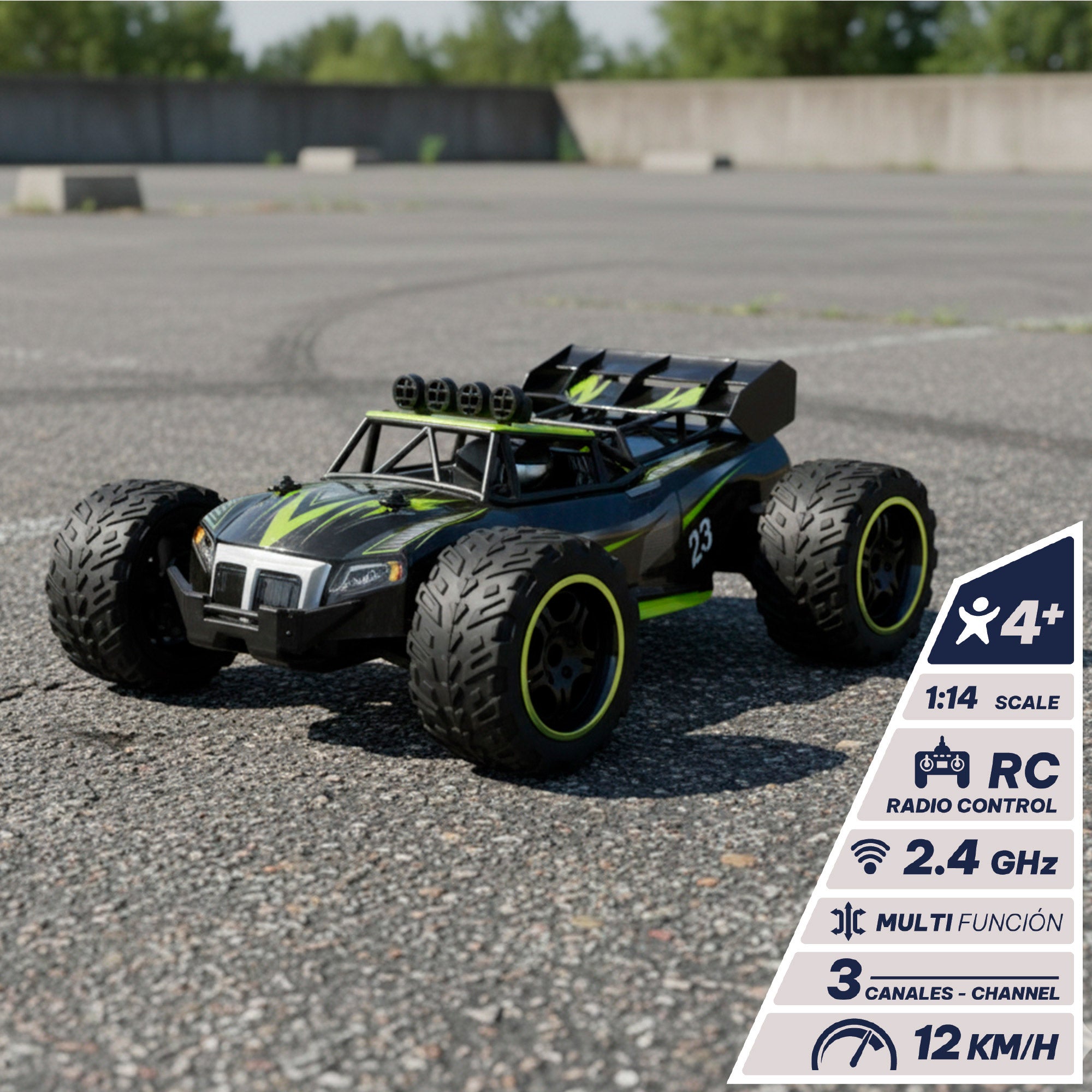 Coche teledirigido radiocontrol buggy todoterreno 1:14 Speed & Go