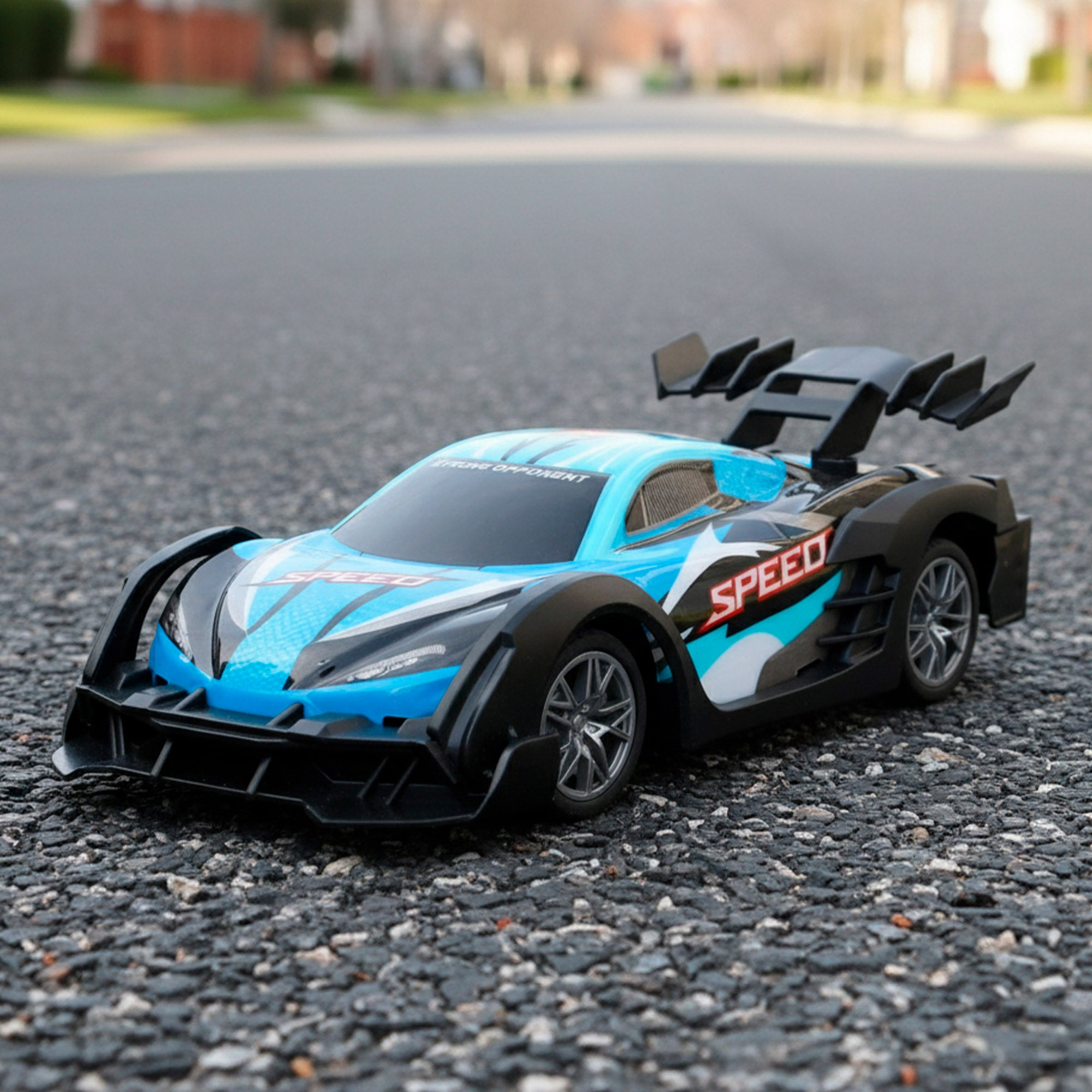 Coche teledirigido deportivo azul 1:18 Speed & Go