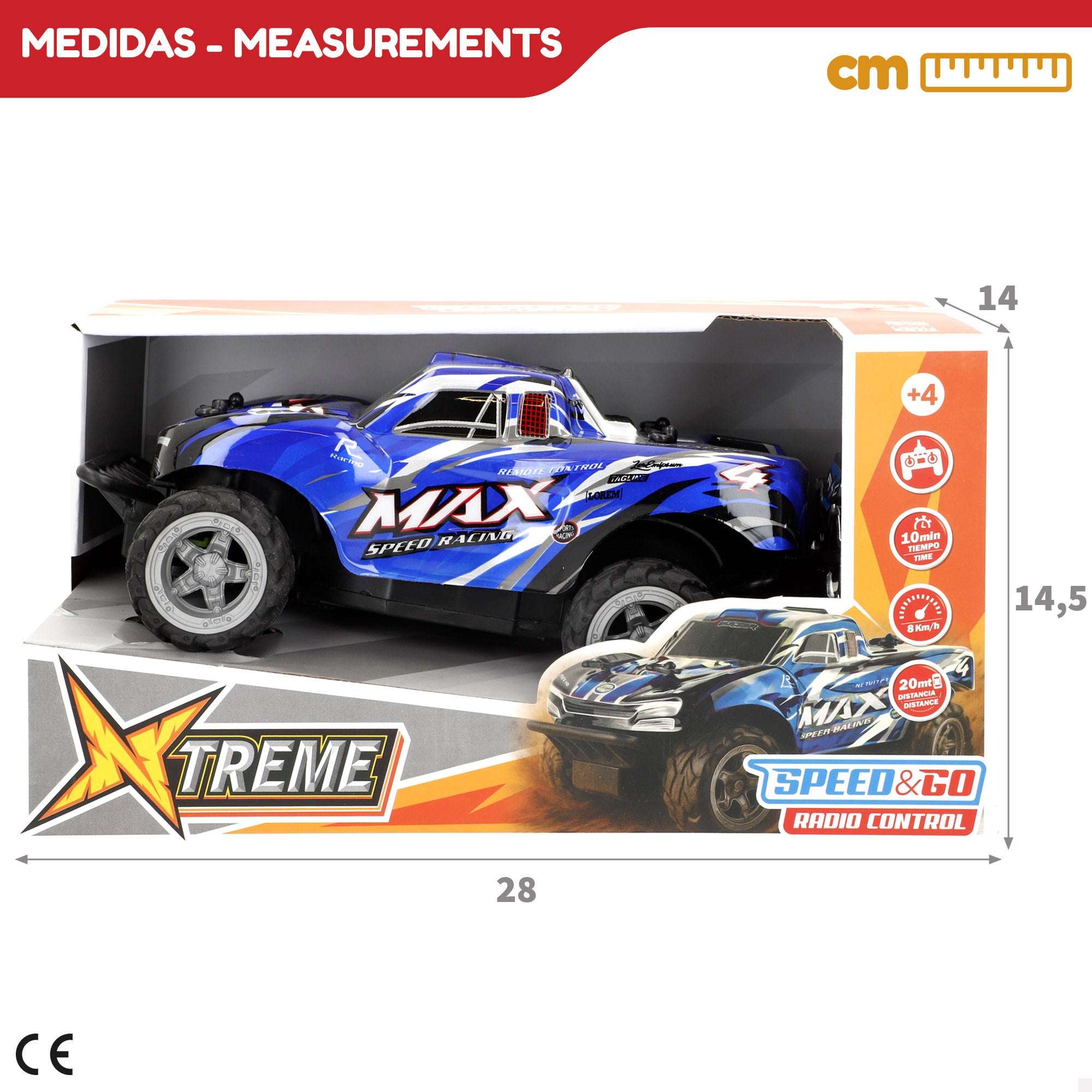 Coche radiocontrol 1:18 Speed & Go
