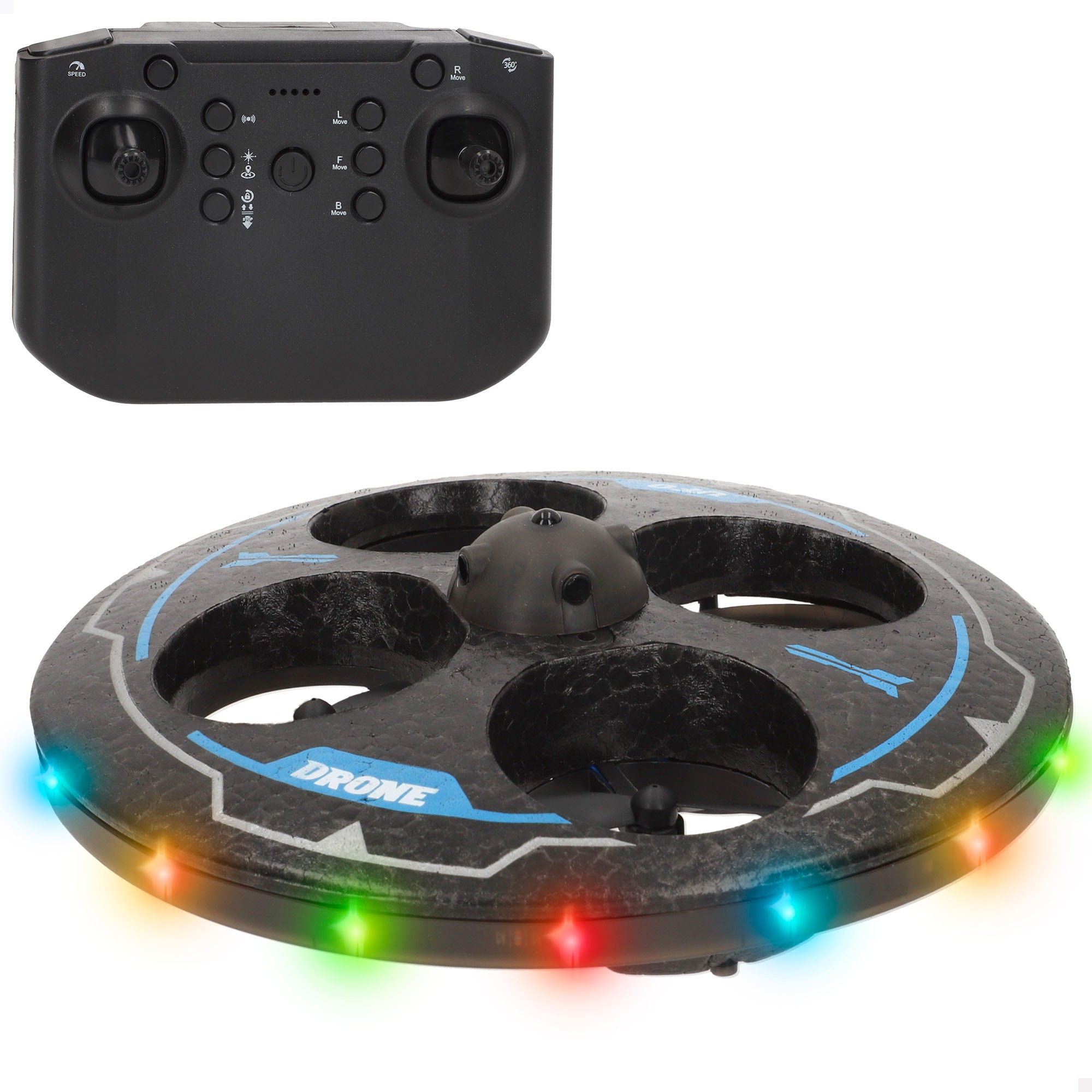 Drone juguete circular teledirigido giro 360º c/giroscopio Speed & Go