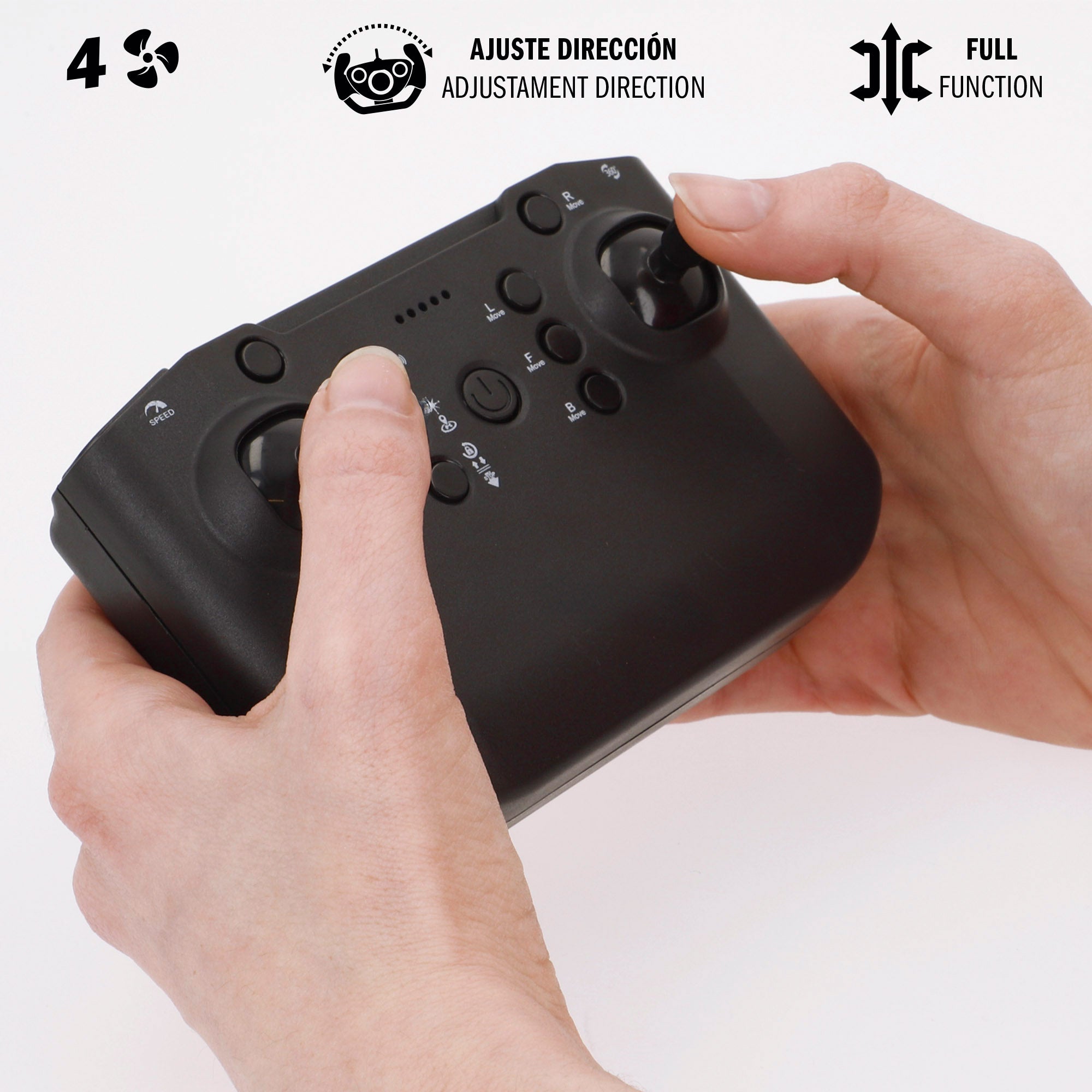 Drone juguete circular teledirigido giro 360º c/giroscopio Speed & Go