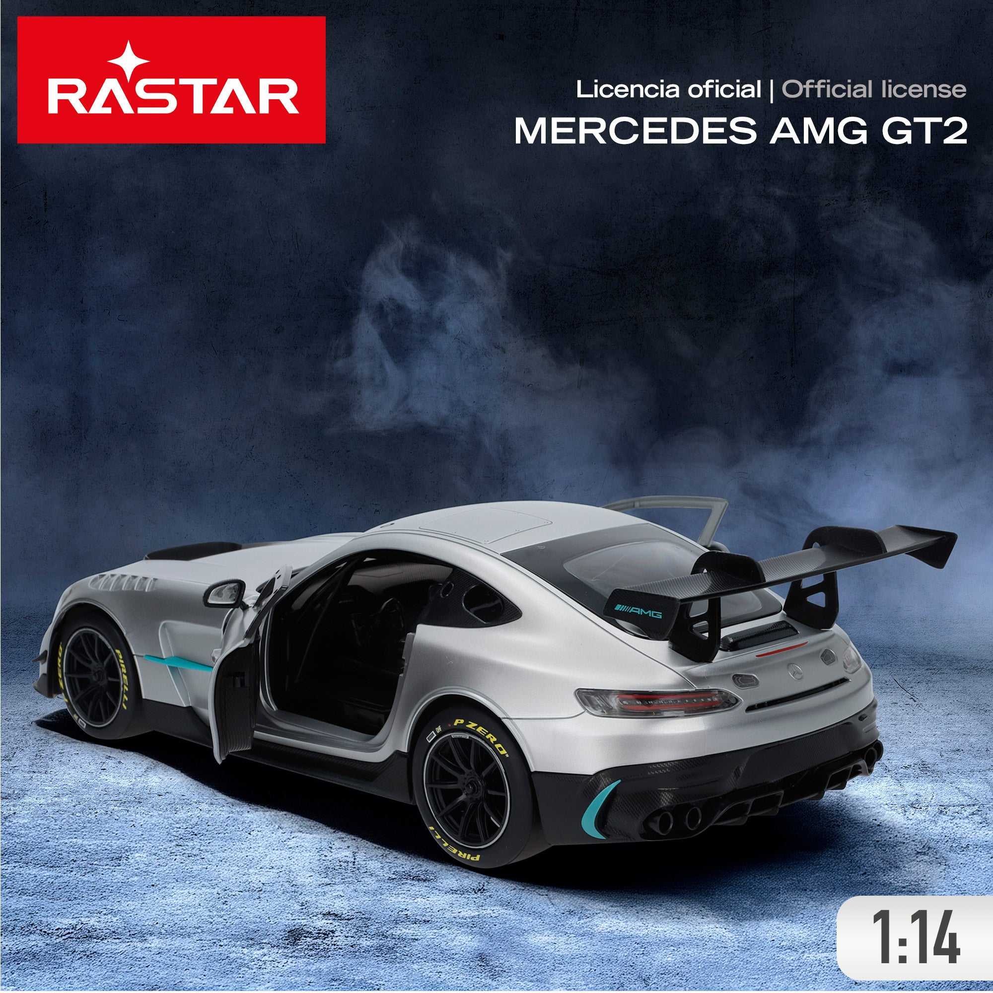 RASTAR Coche teledirigido Mercedes AMG GT2 1:14