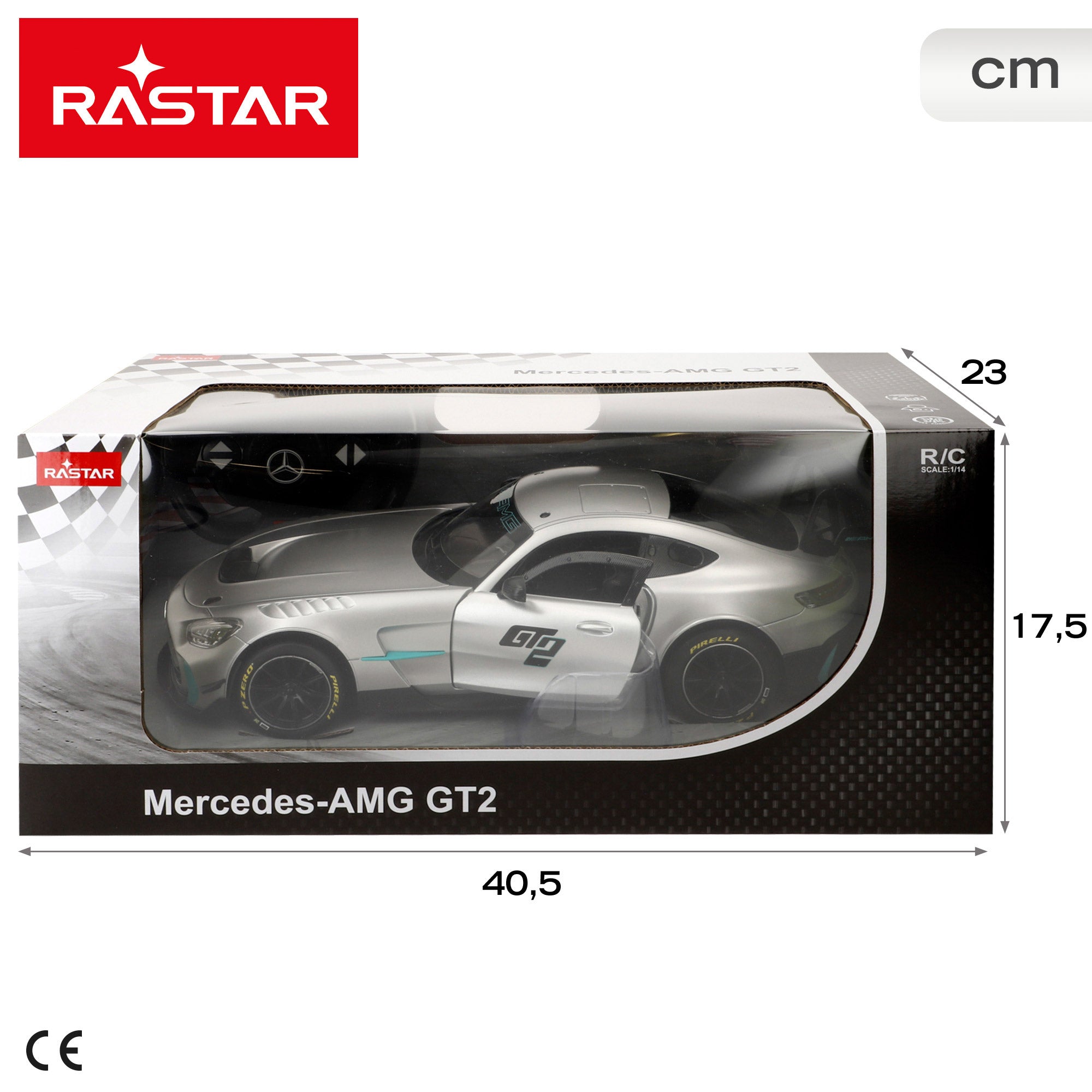RASTAR Coche teledirigido Mercedes AMG GT2 1:14