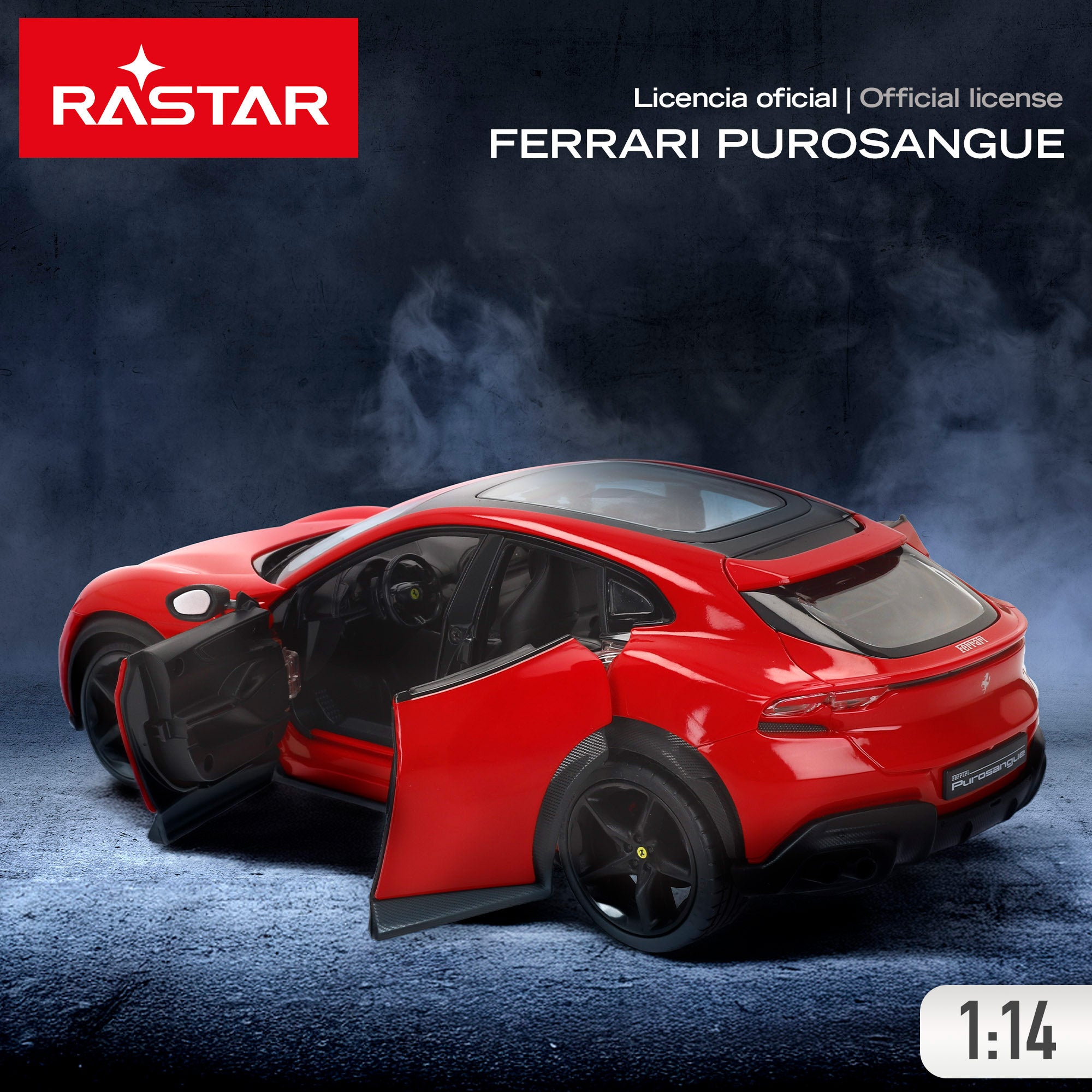 RASTAR Coche Teledirigido Ferrari Purosangue 1:14