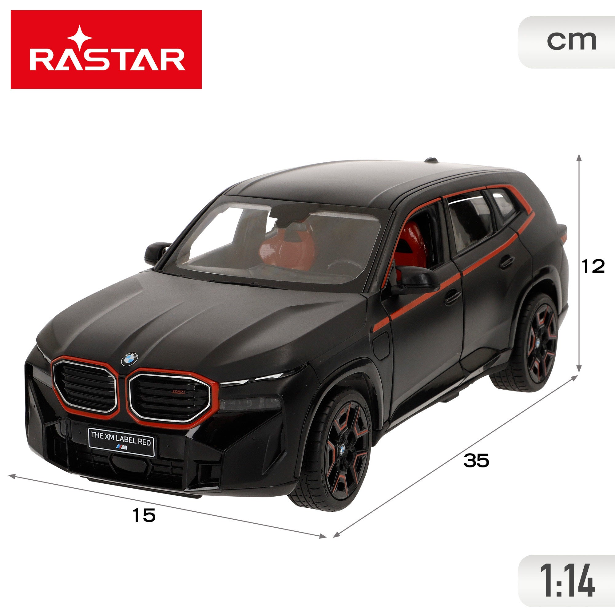 RASTAR Coche teledirigido BMW XM 1.14