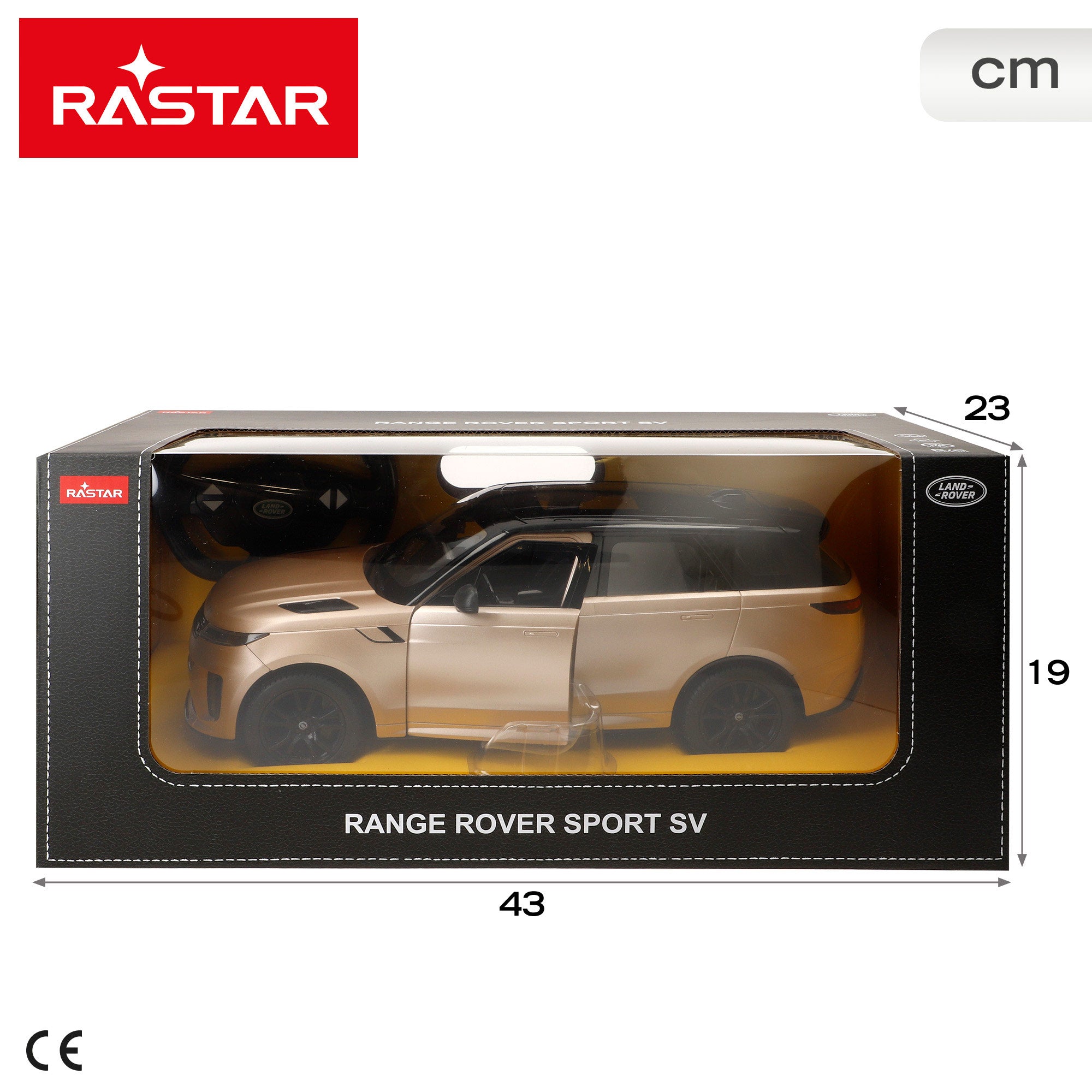 RASTAR Coche teledirigido Range Rover Sport SV 1:14 con puertas abatibles