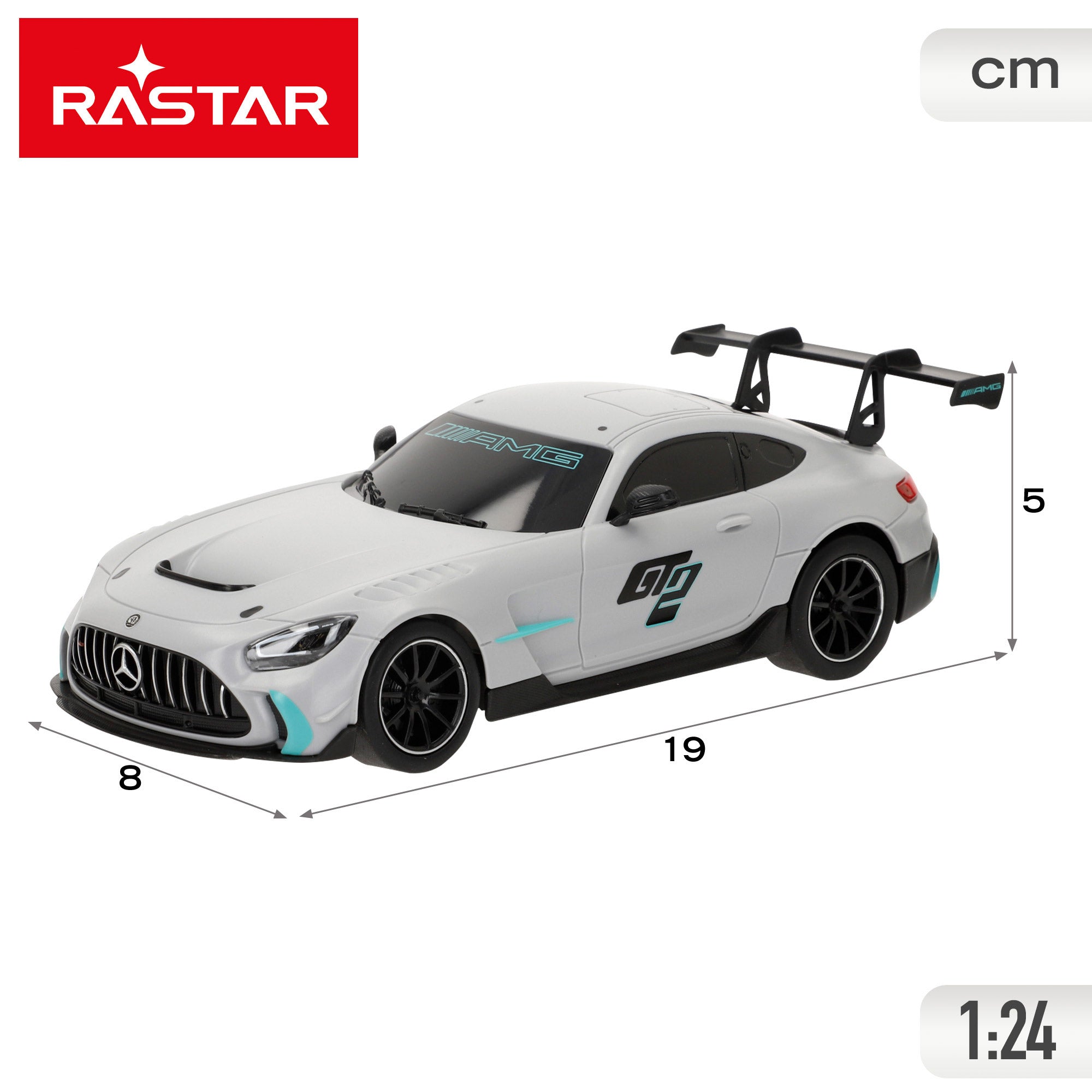 RASTAR Coche teledirigido Mercedes AMG GT2 1:24