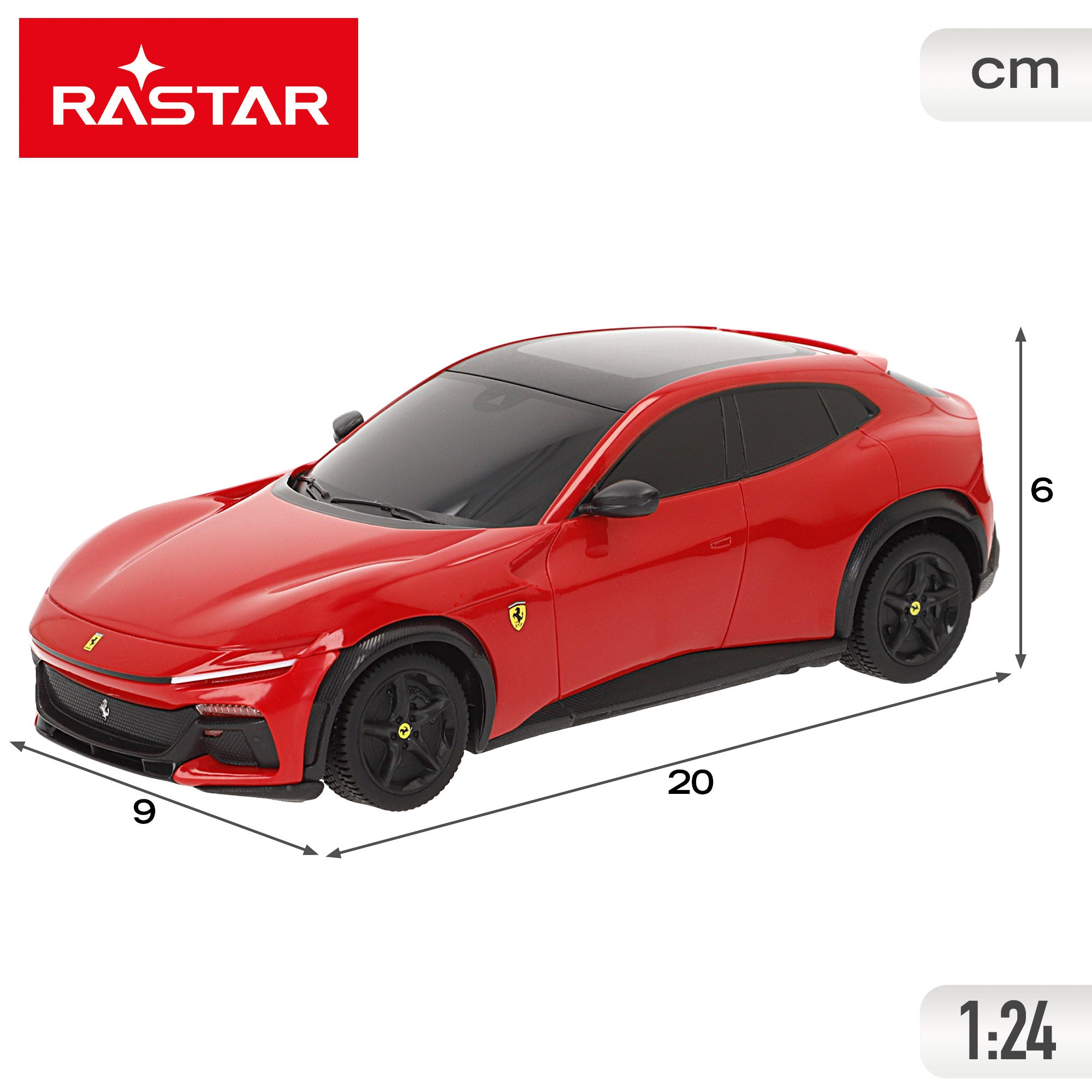 RASTAR Coche Teledirigido Ferrari Purosangue 1:24