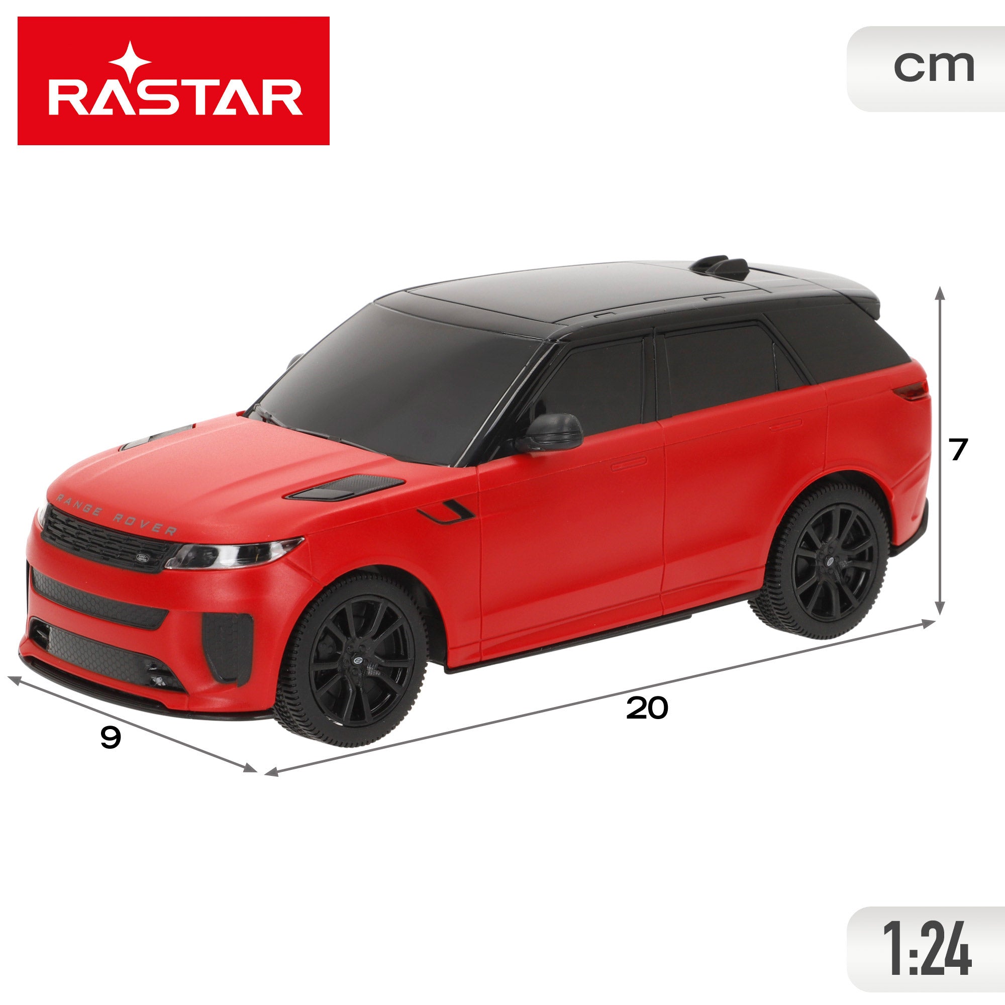 RASTAR Coche teledirigido Range Rover Sport SV 1:14 con puertas abatibles