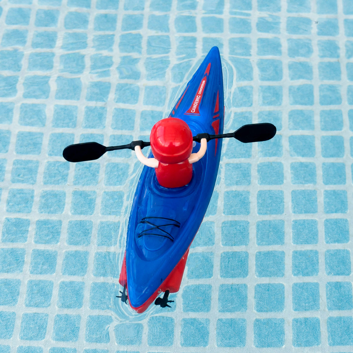 Kayak radiocontrol con figura River Kayak