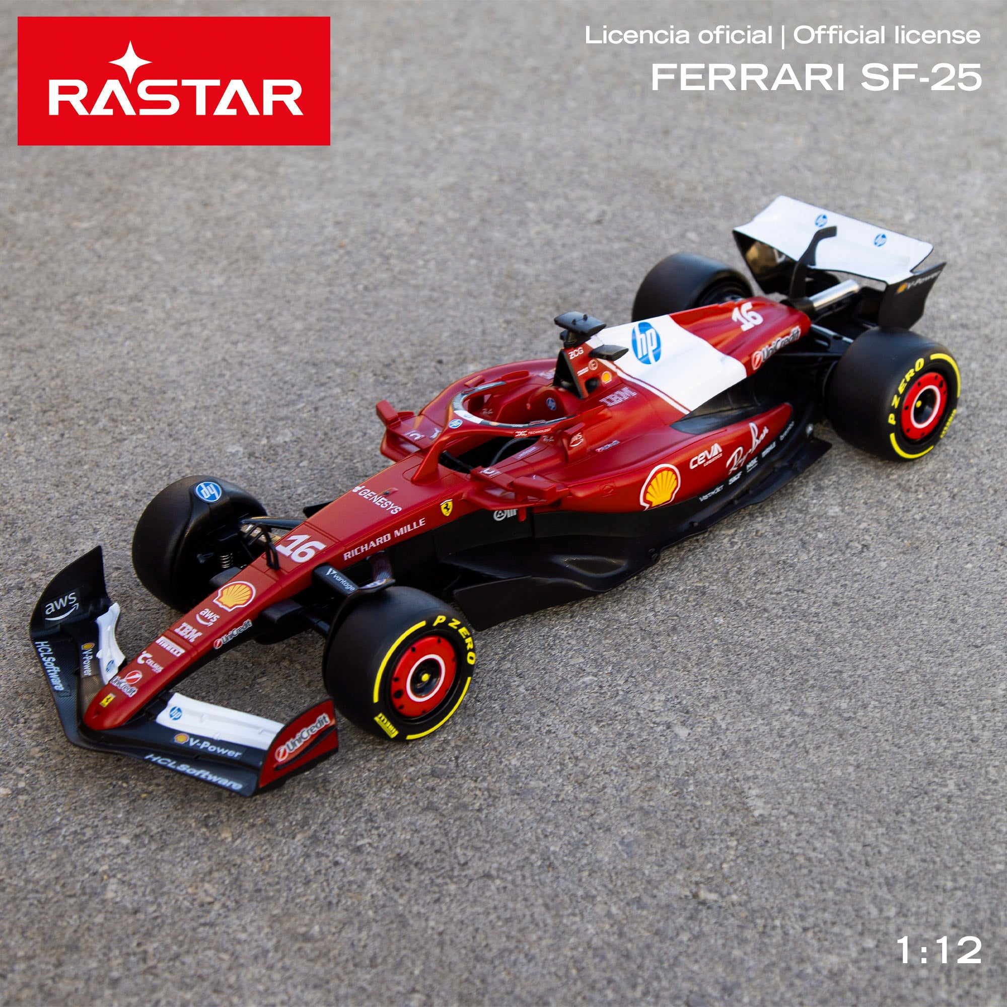 RASTAR Coche radiocontrol Ferrari SF-25 1:12