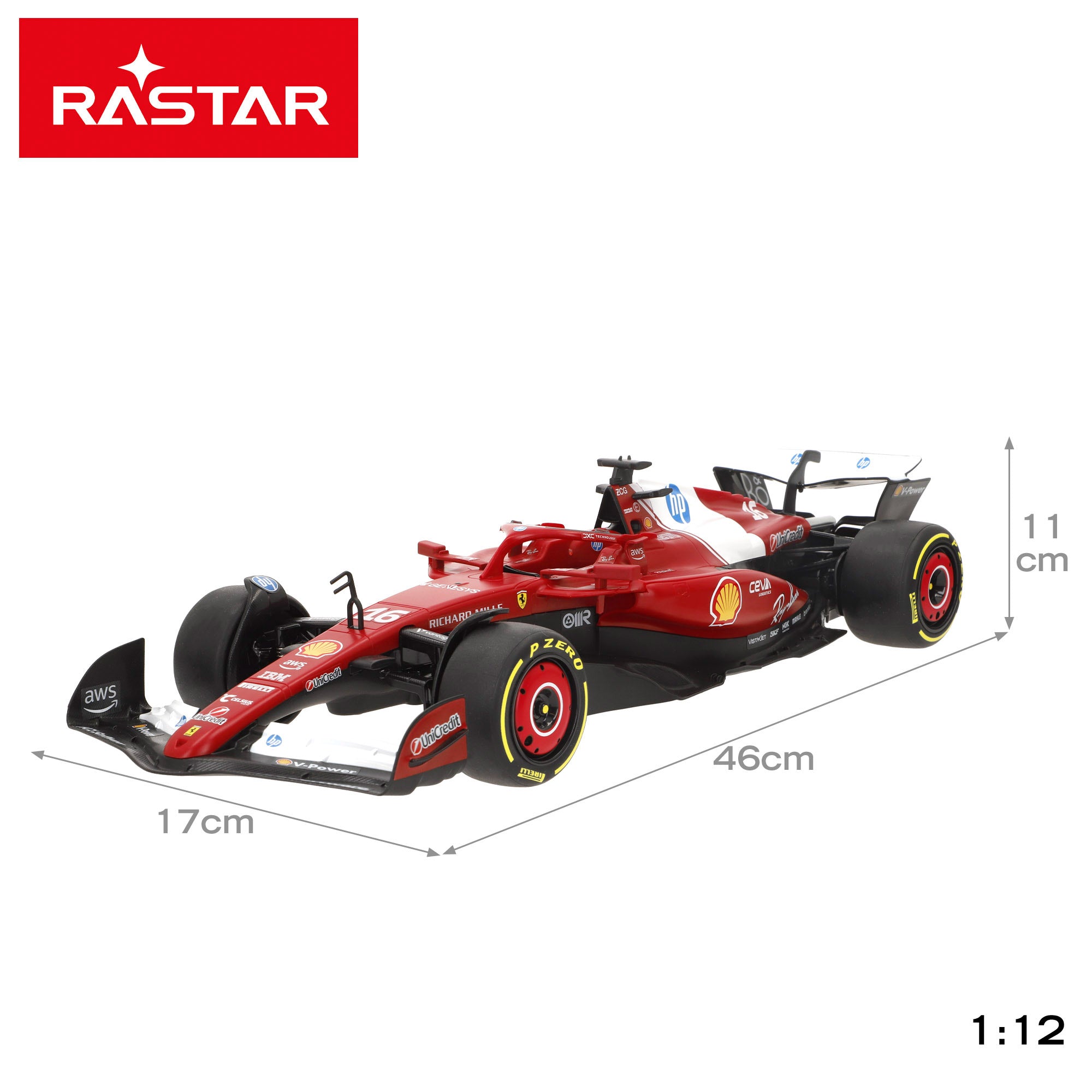 RASTAR Coche radiocontrol Ferrari SF-25 1:12