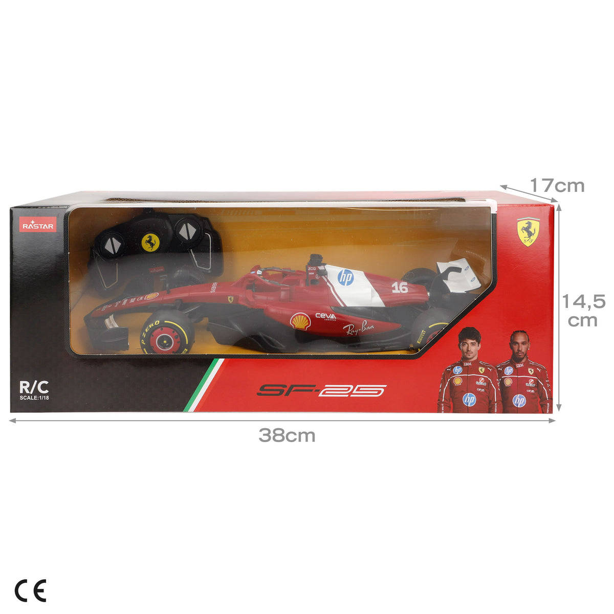 RASTAR Coche radiocontrol licencia oficial Ferrari SF-25 1:18