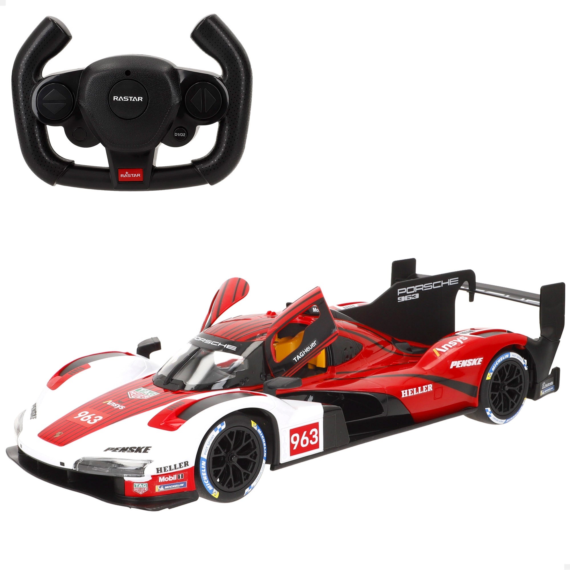 RASTAR Coche radiocontrol Porsche 963 LMDH 1:14