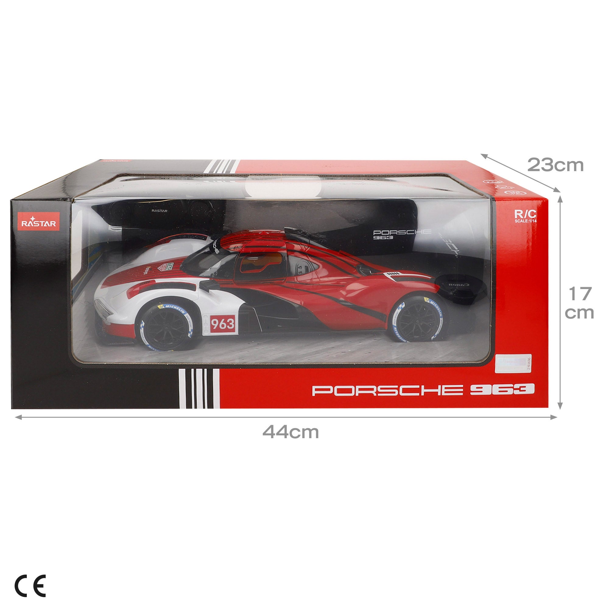 RASTAR Coche radiocontrol Porsche 963 LMDH 1:14