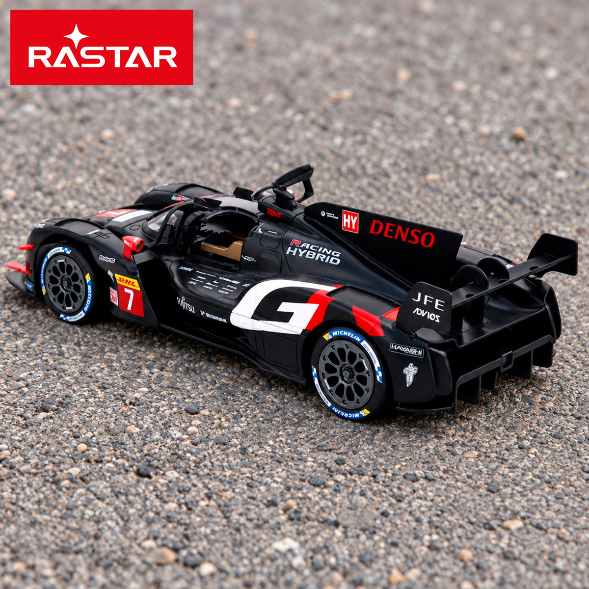 RASTAR Coche radiocontrol licencia oficial Toyota GR010 Hybrid WEC 1:14
