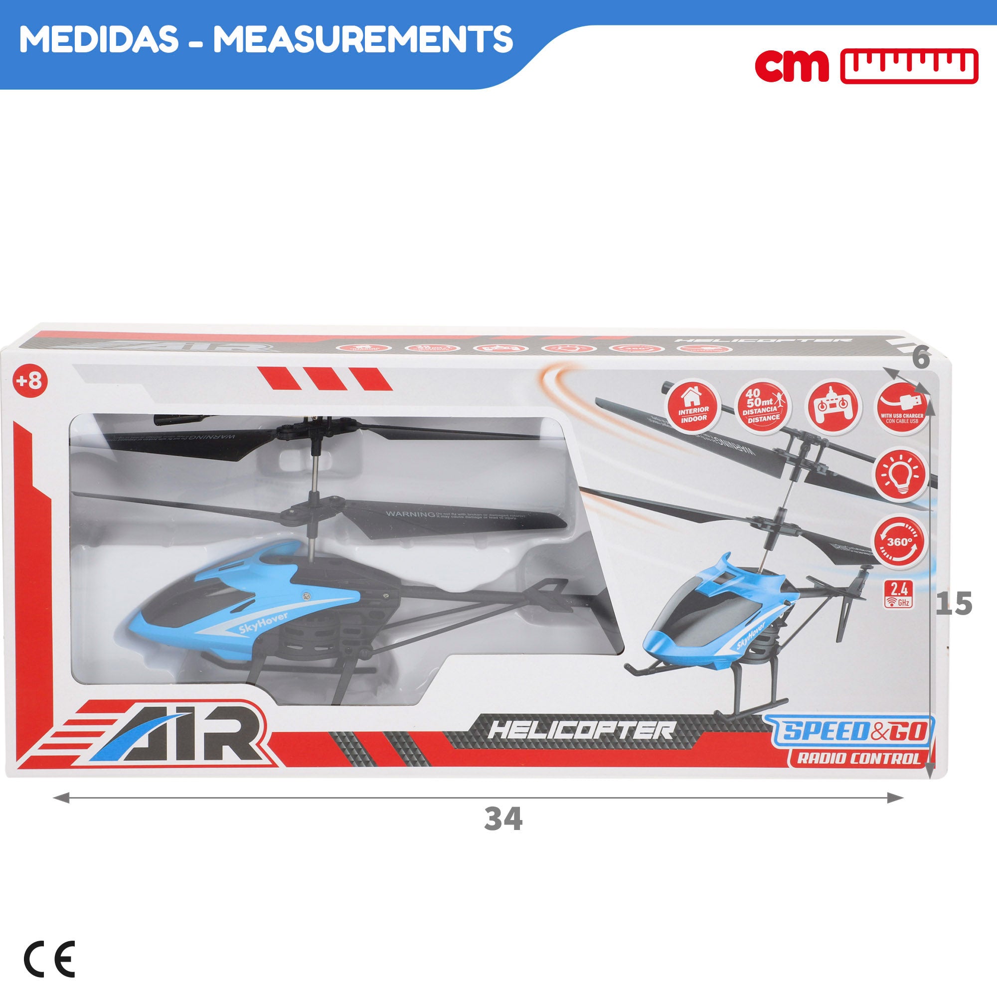 Helicóptero teledirigido 360º Speed & Go