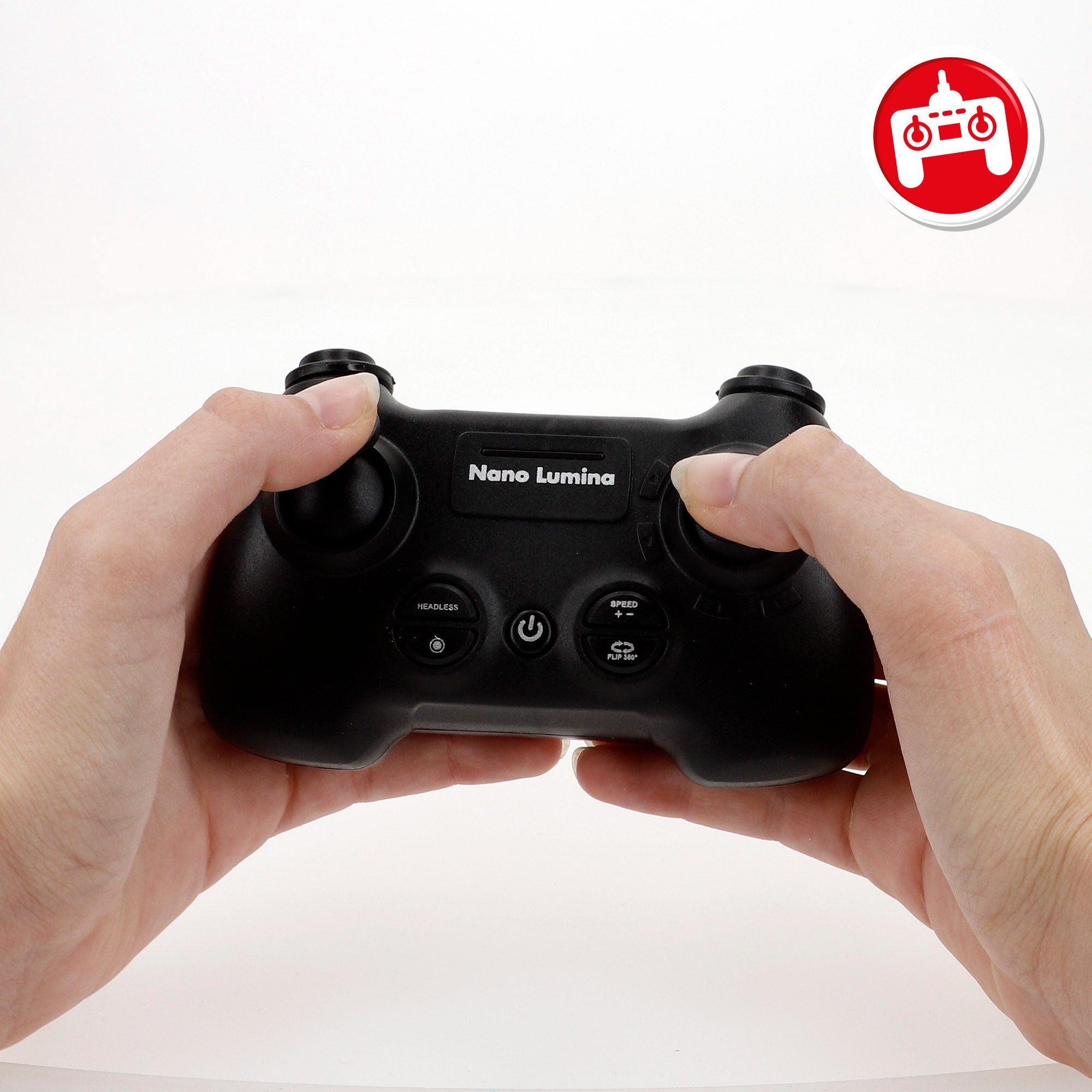 Drone juguete teledirigido 360º con luces LED 12x12 cm Speed & Go