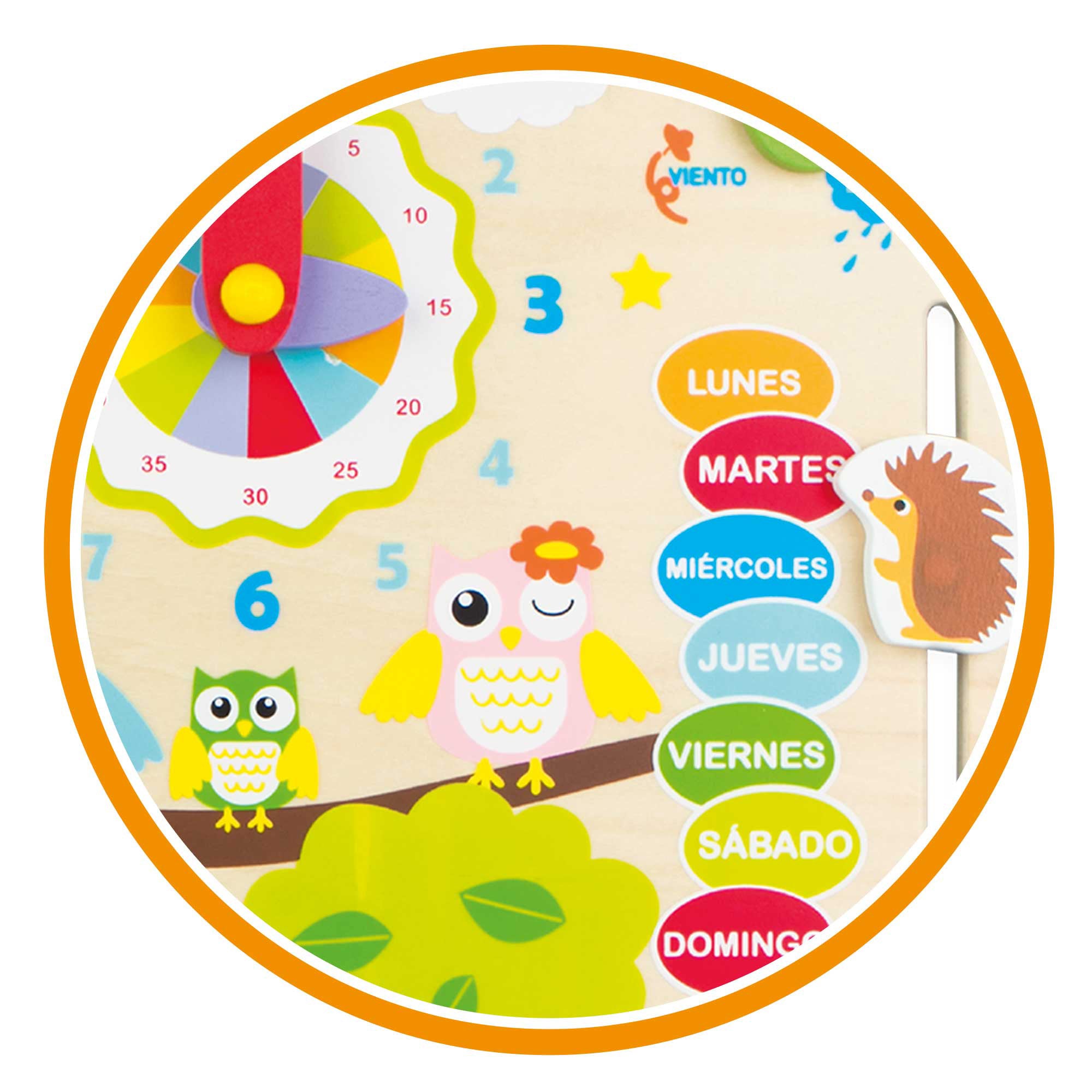 WOOMAX Juego educativo de madera Búhos