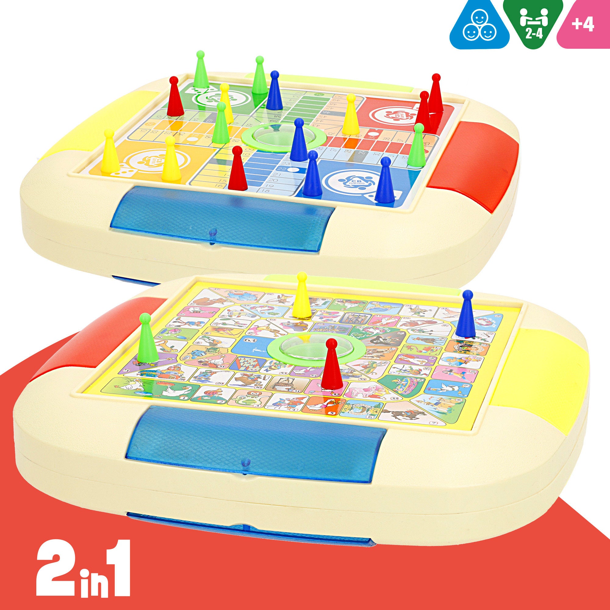 Juegos de mesa 2 en 1 oca y parchís CB Games