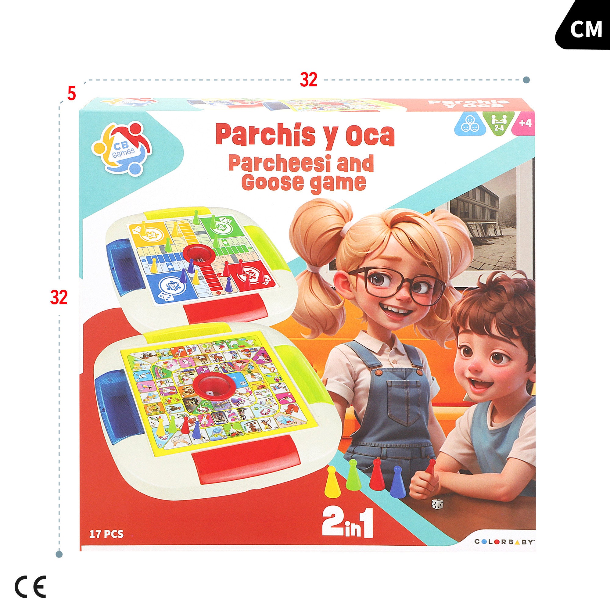 Juegos de mesa 2 en 1 oca y parchís CB Games