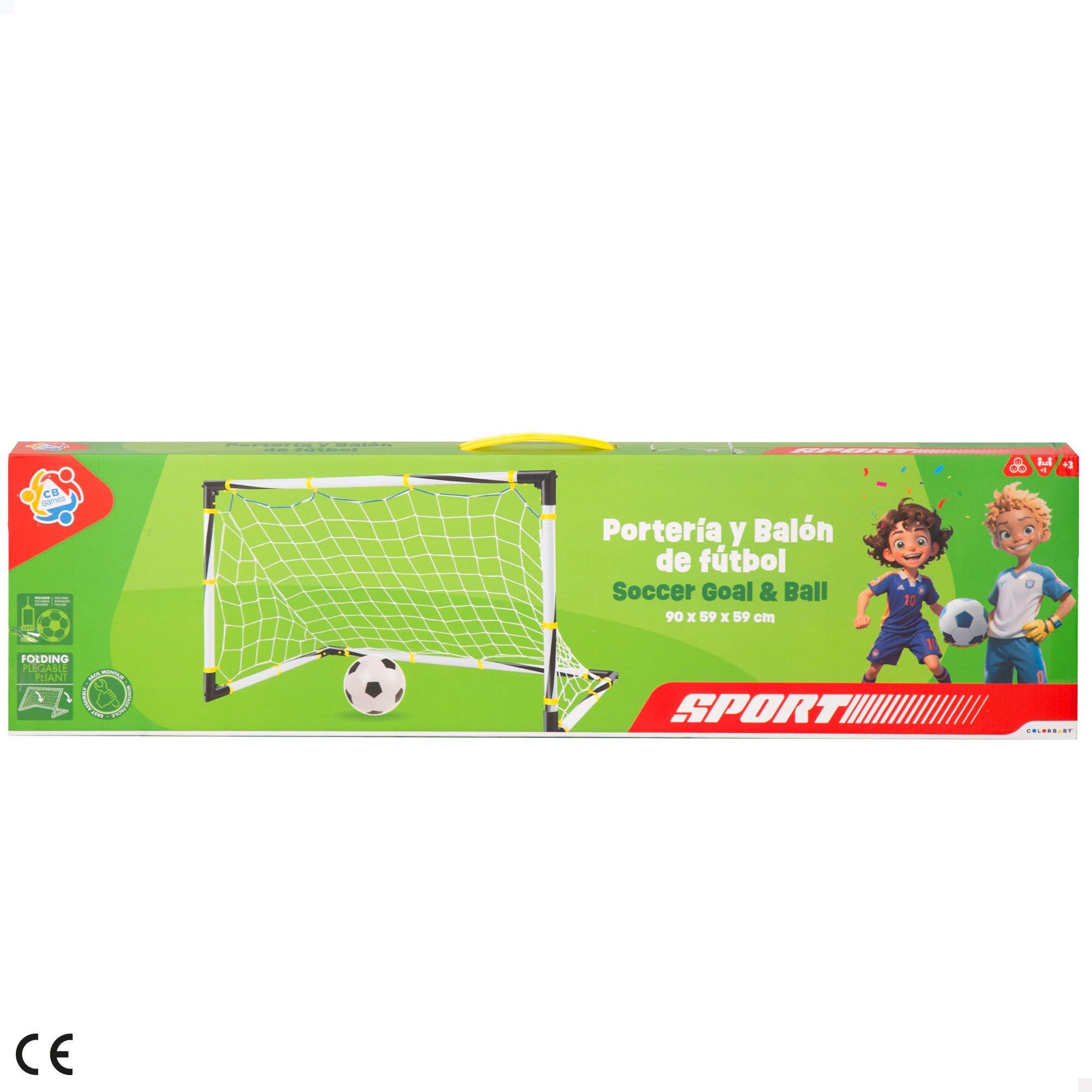 Portería de fútbol plegable CB Toys