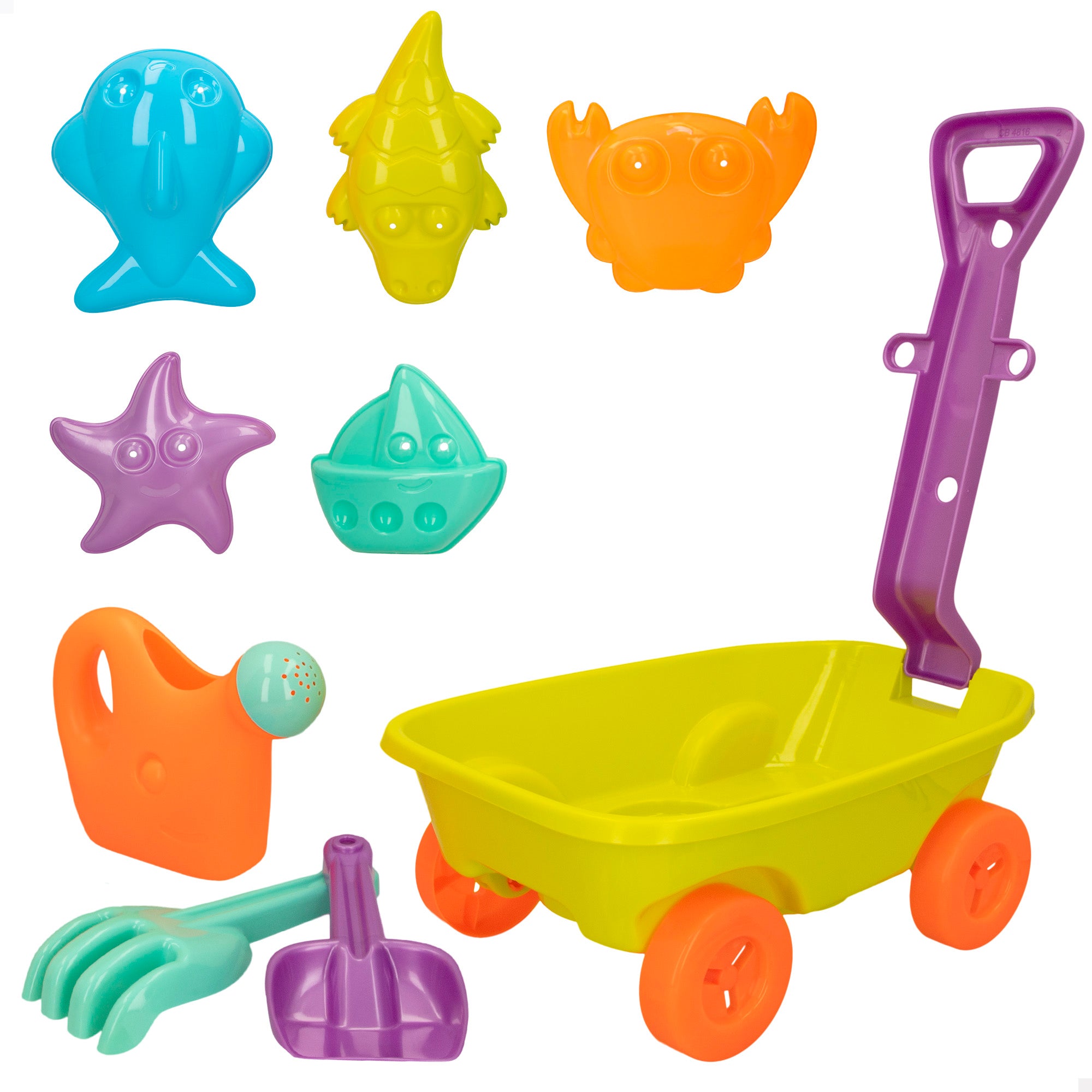 Set de playa carretilla con accesorios Color Beach