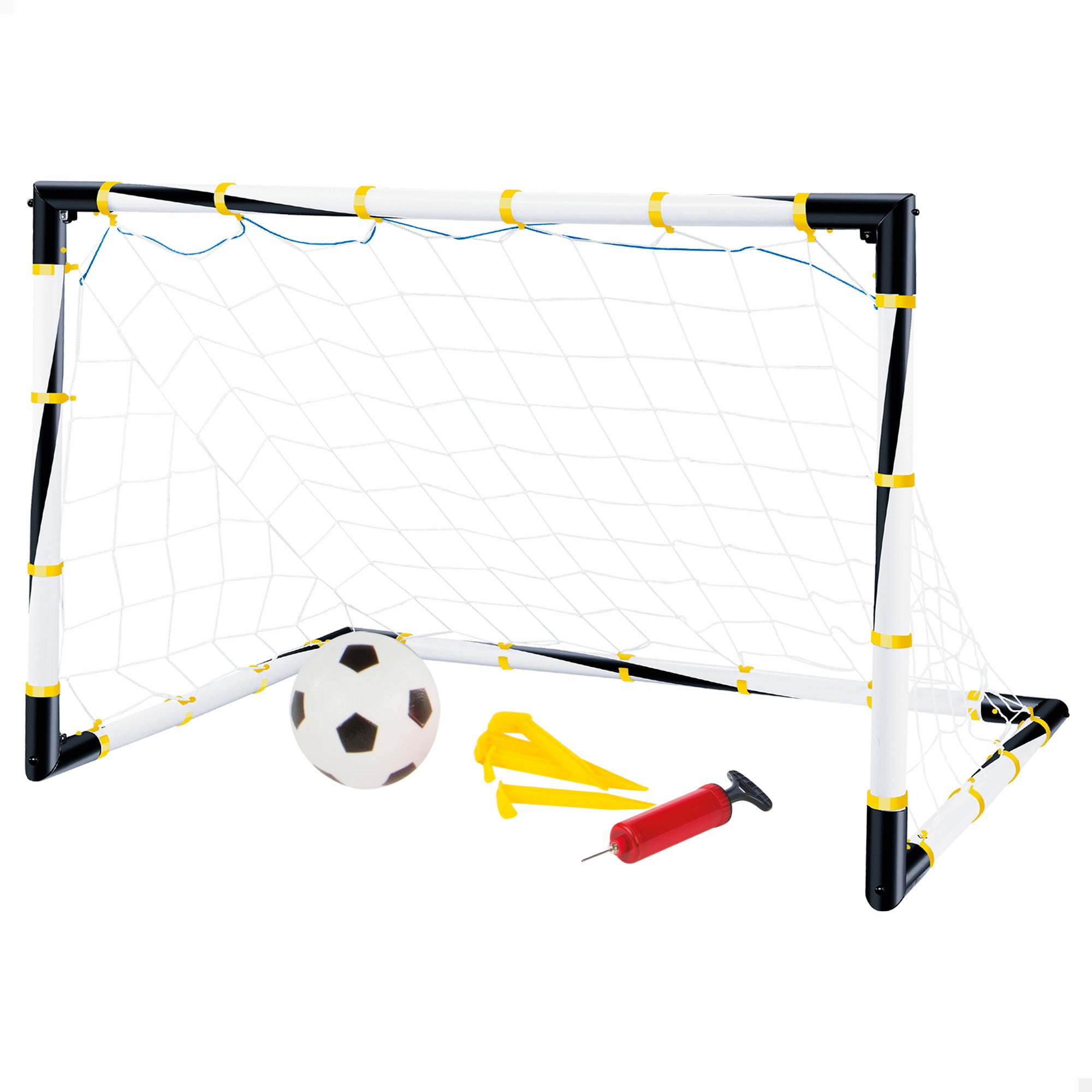 Portería de fútbol plegable con balón e hinchador CB Toys