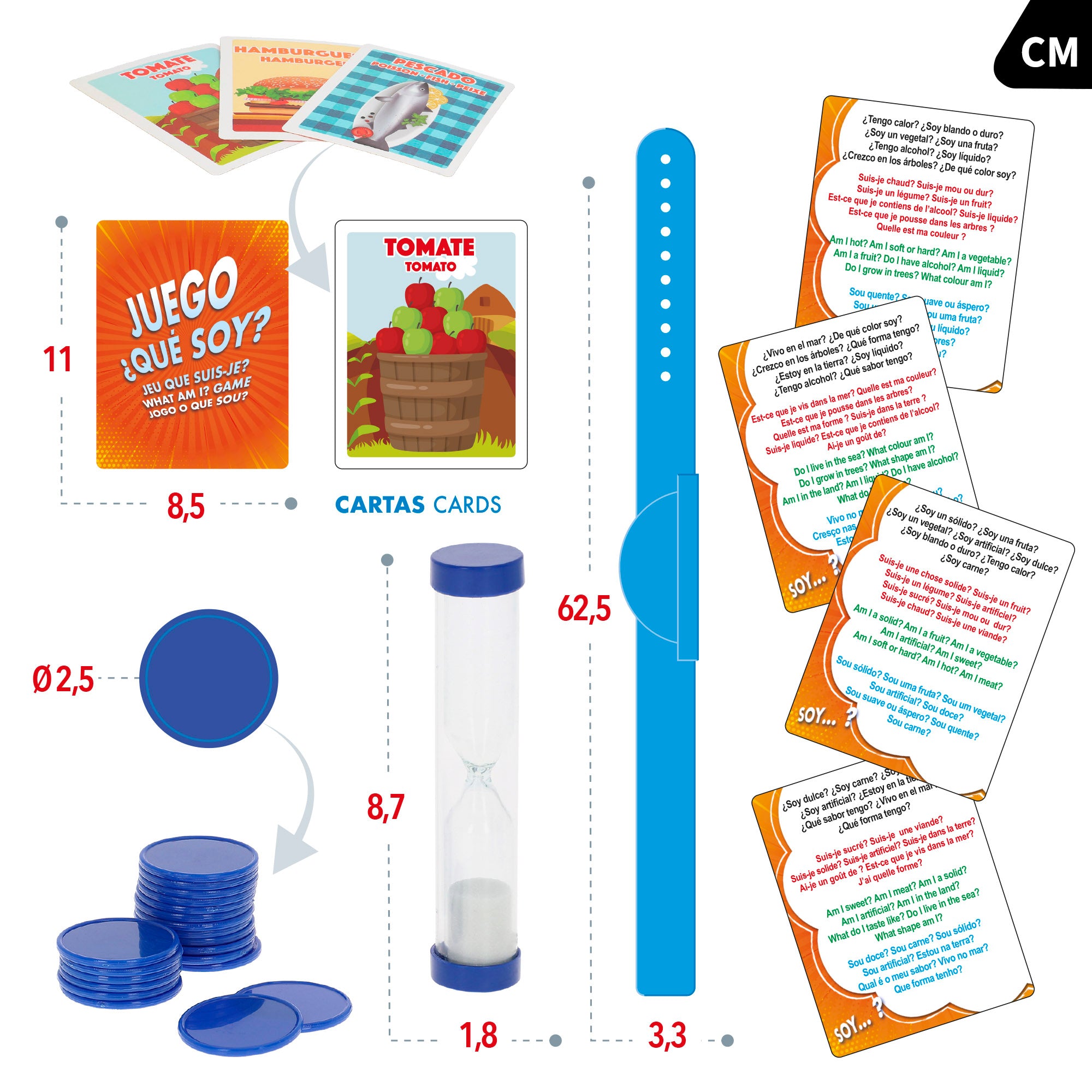 Juego de mesa adivinanza ¿Qué soy yo? CB Games