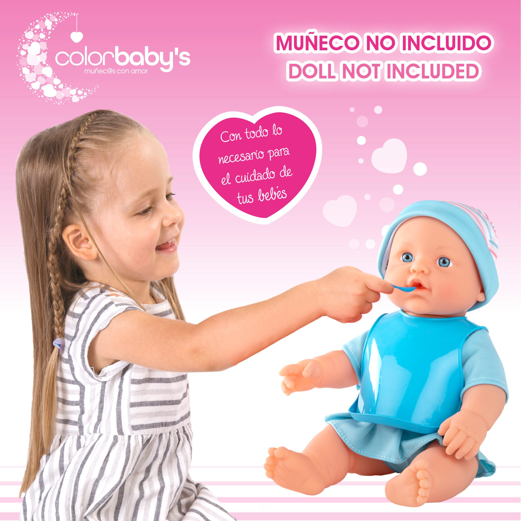 Accesorios bebés de juguete con bañera Colorbaby's
