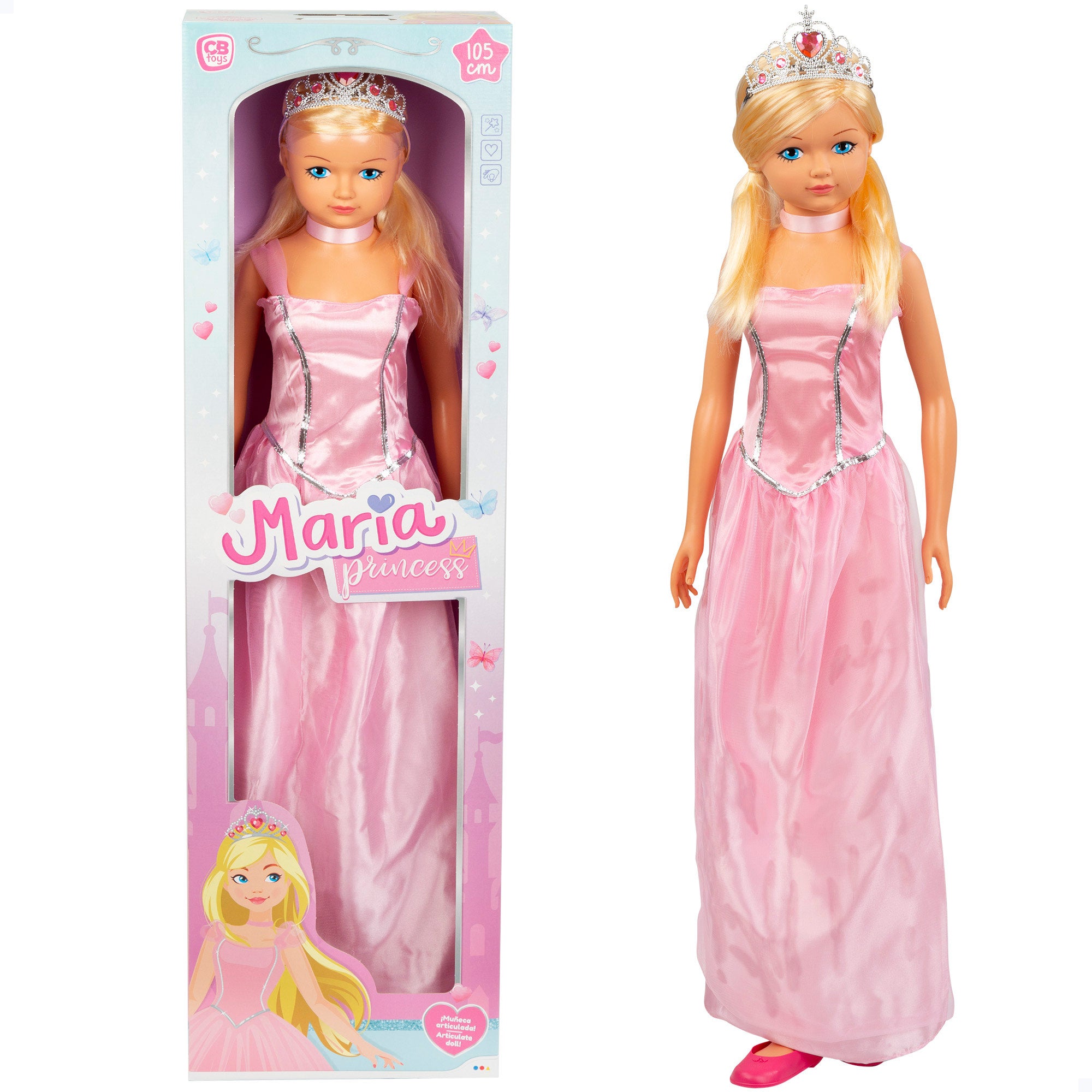 Muñeca grande princesa 105 cm Maria Princess