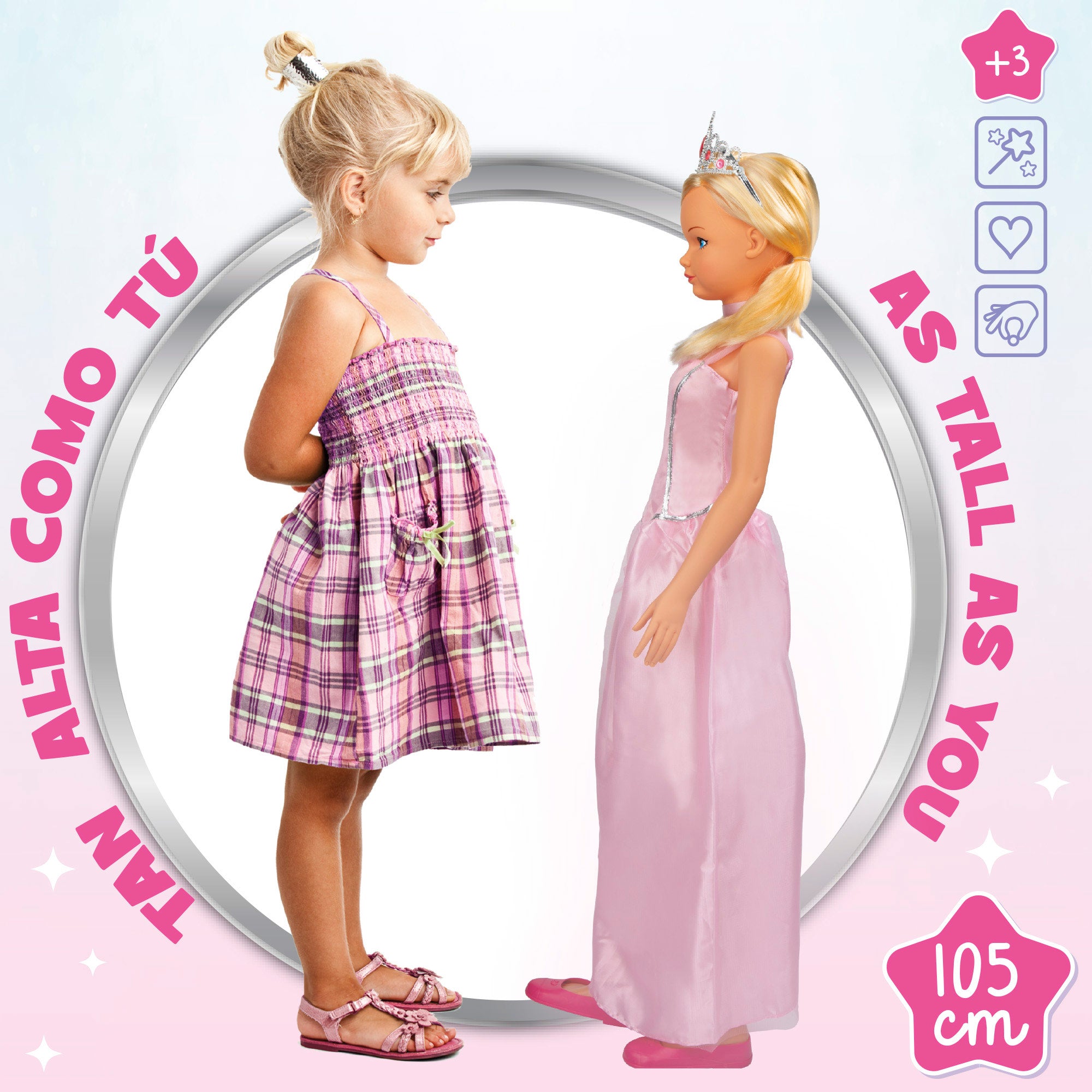 Muñeca grande princesa 105 cm Maria Princess