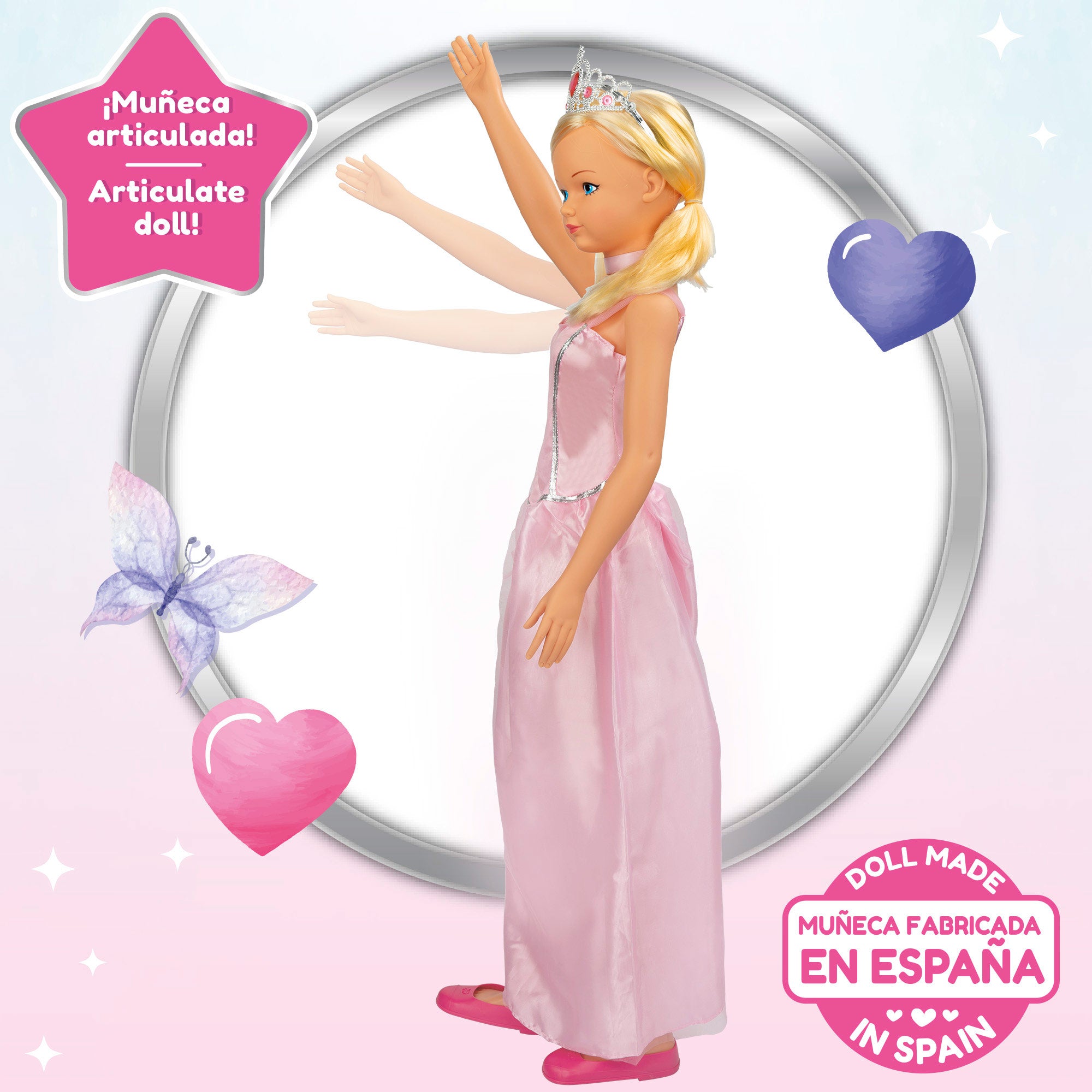 Muñeca grande princesa 105 cm Maria Princess