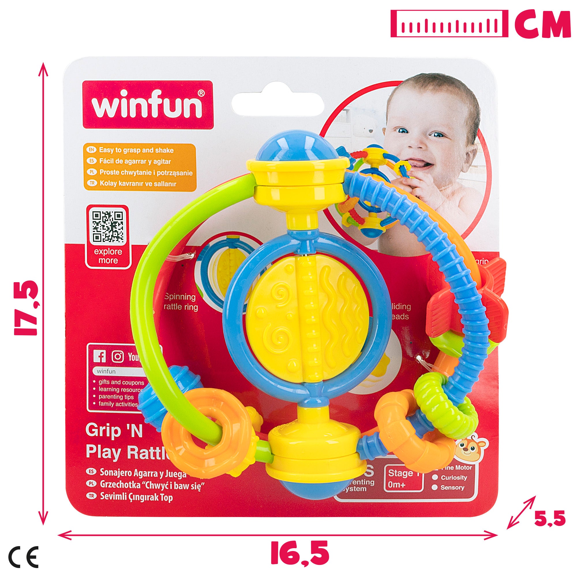 Winfun Sonajero multifunción para recién nacidos