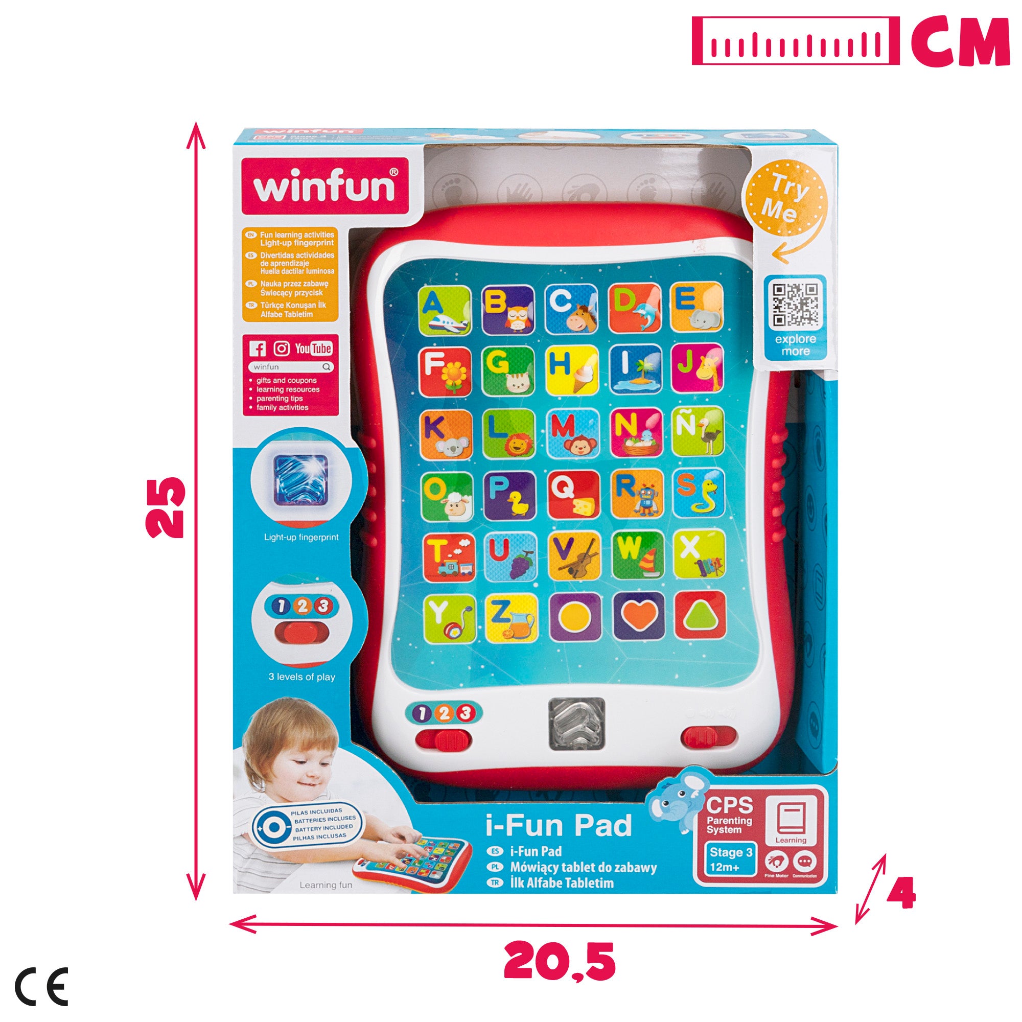 Winfun Tablet educativa con luz y sonidos en español
