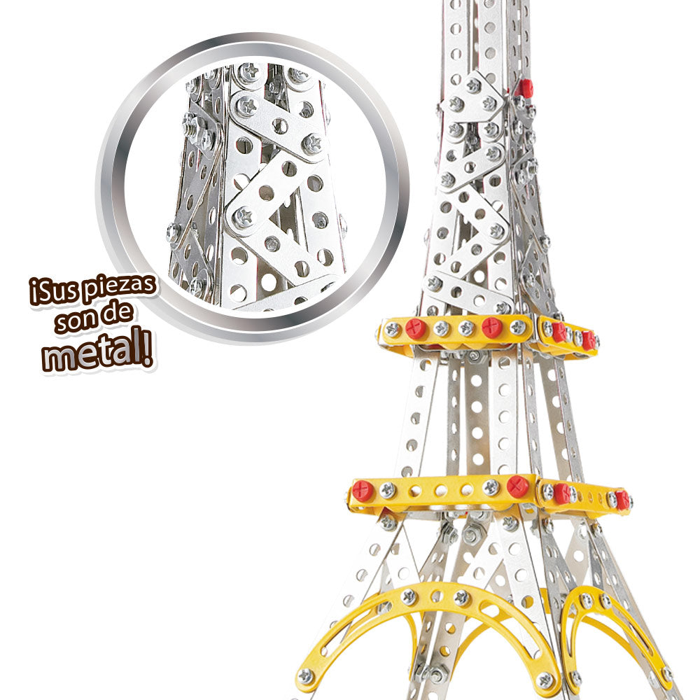 Juego de construcción metal Torre Eiffel 447 piezas Smart Theory