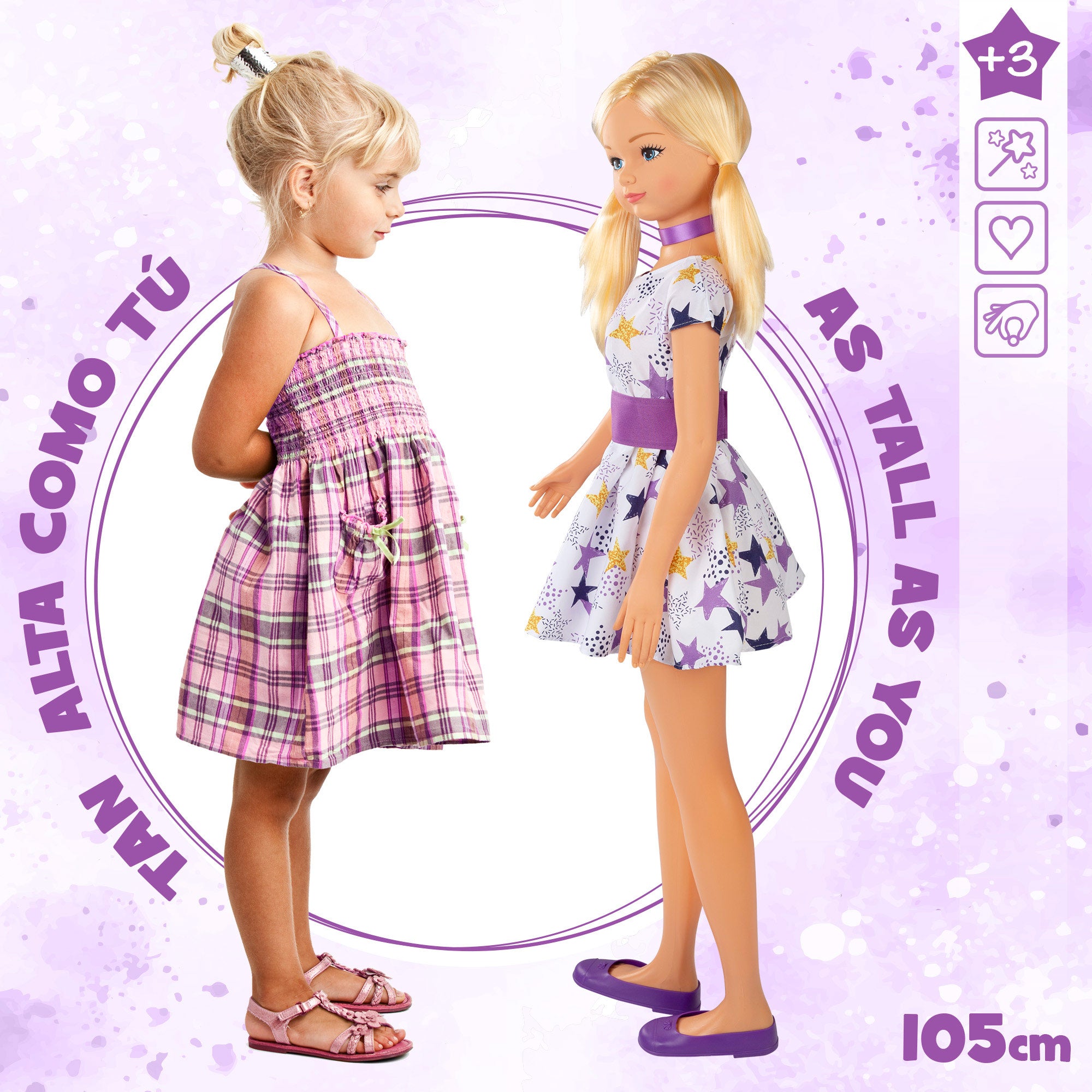 Muñeca grande vestido 105 cm María Casual