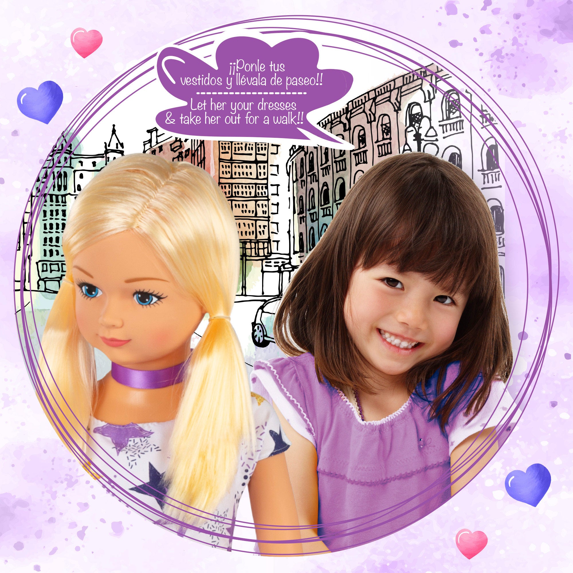 Muñeca grande vestido 105 cm María Casual