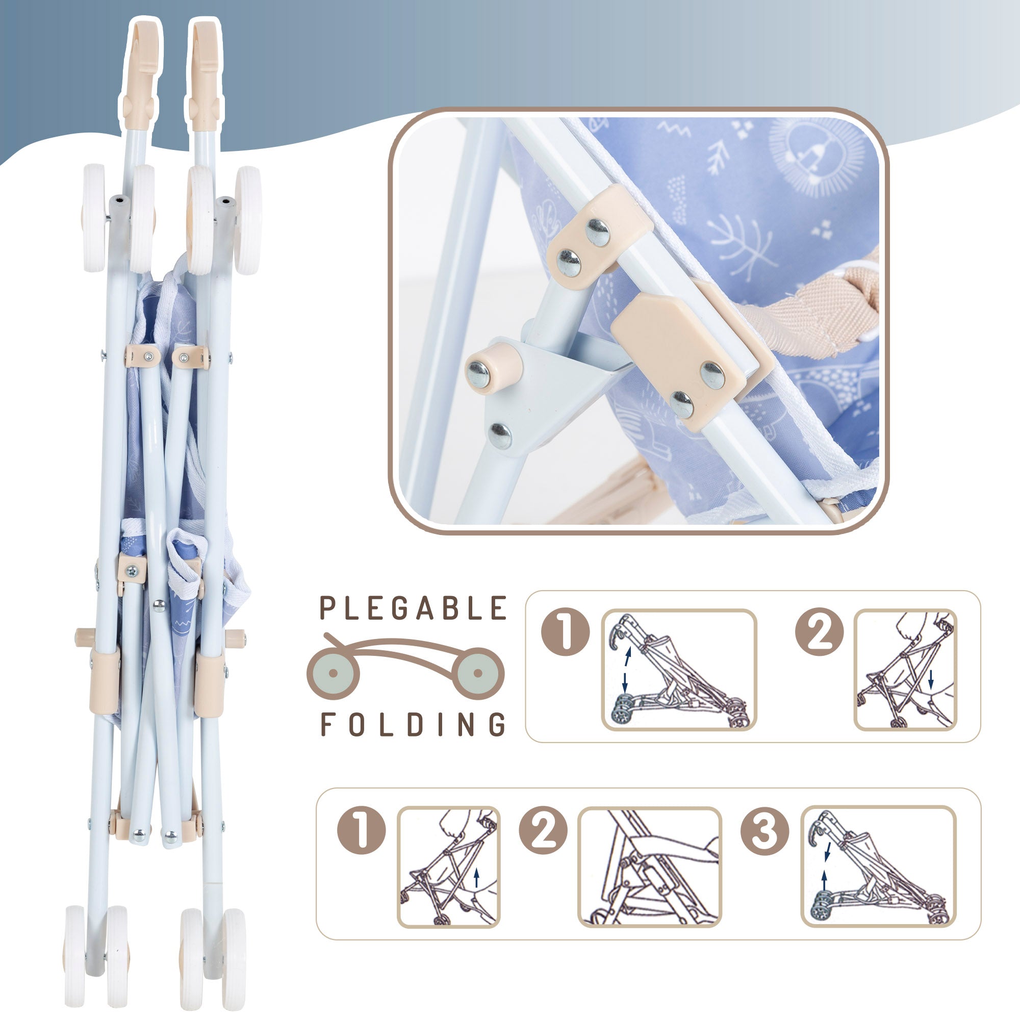 Sillita para muñecas plegable Baby Style