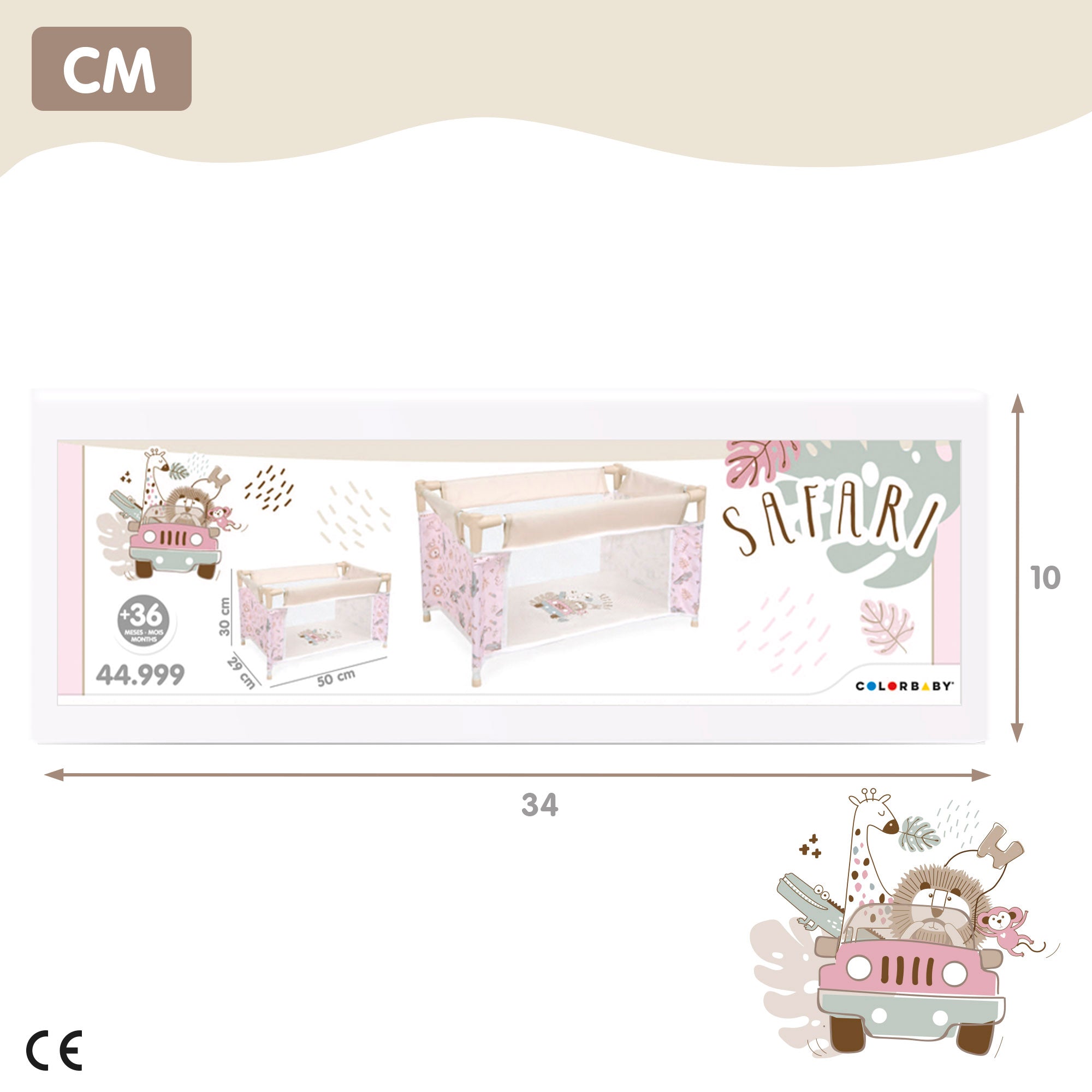 Cuna de viaje muñecas COLORBABY