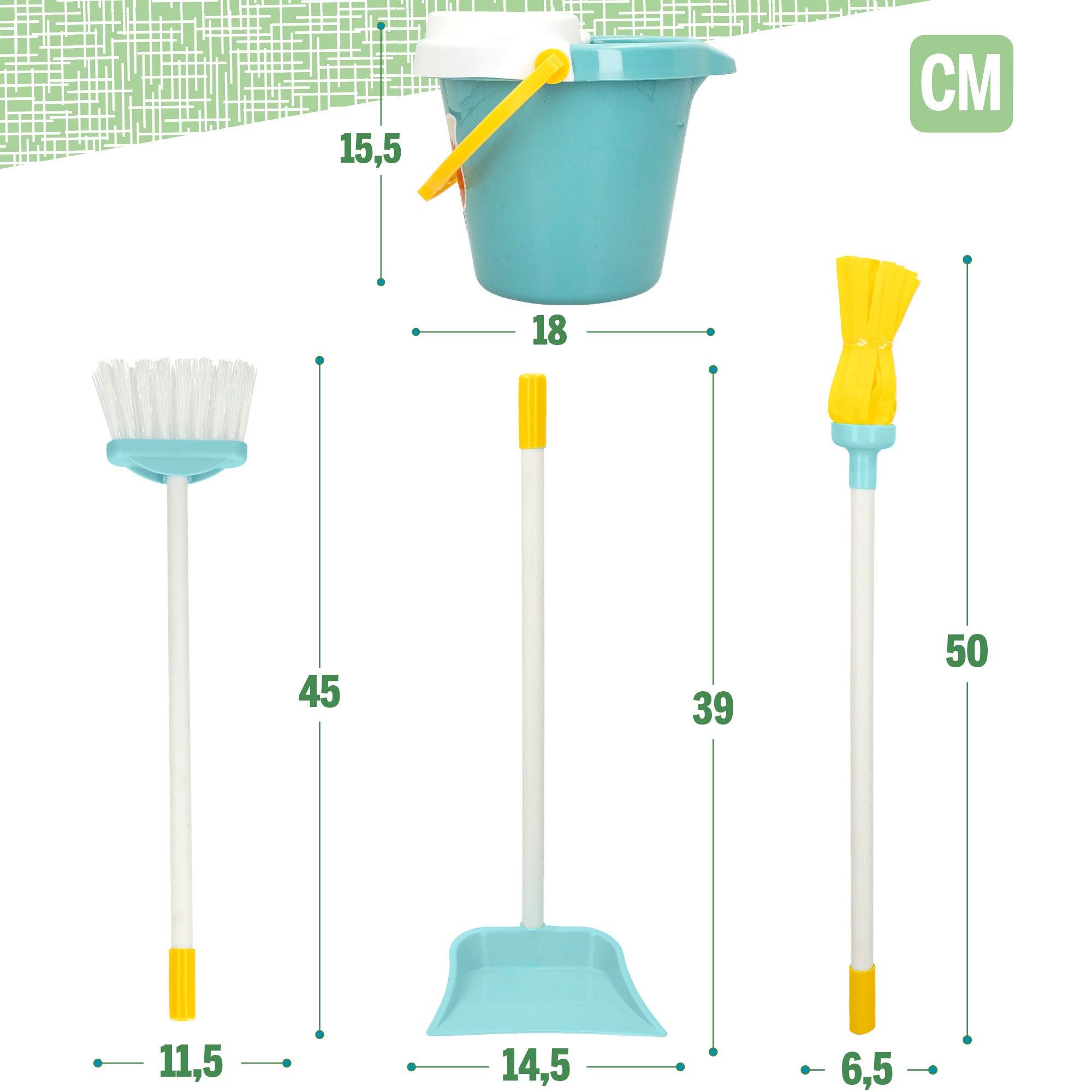 Carro limpieza juguete con utensilios 5 pzas My Sweet Home