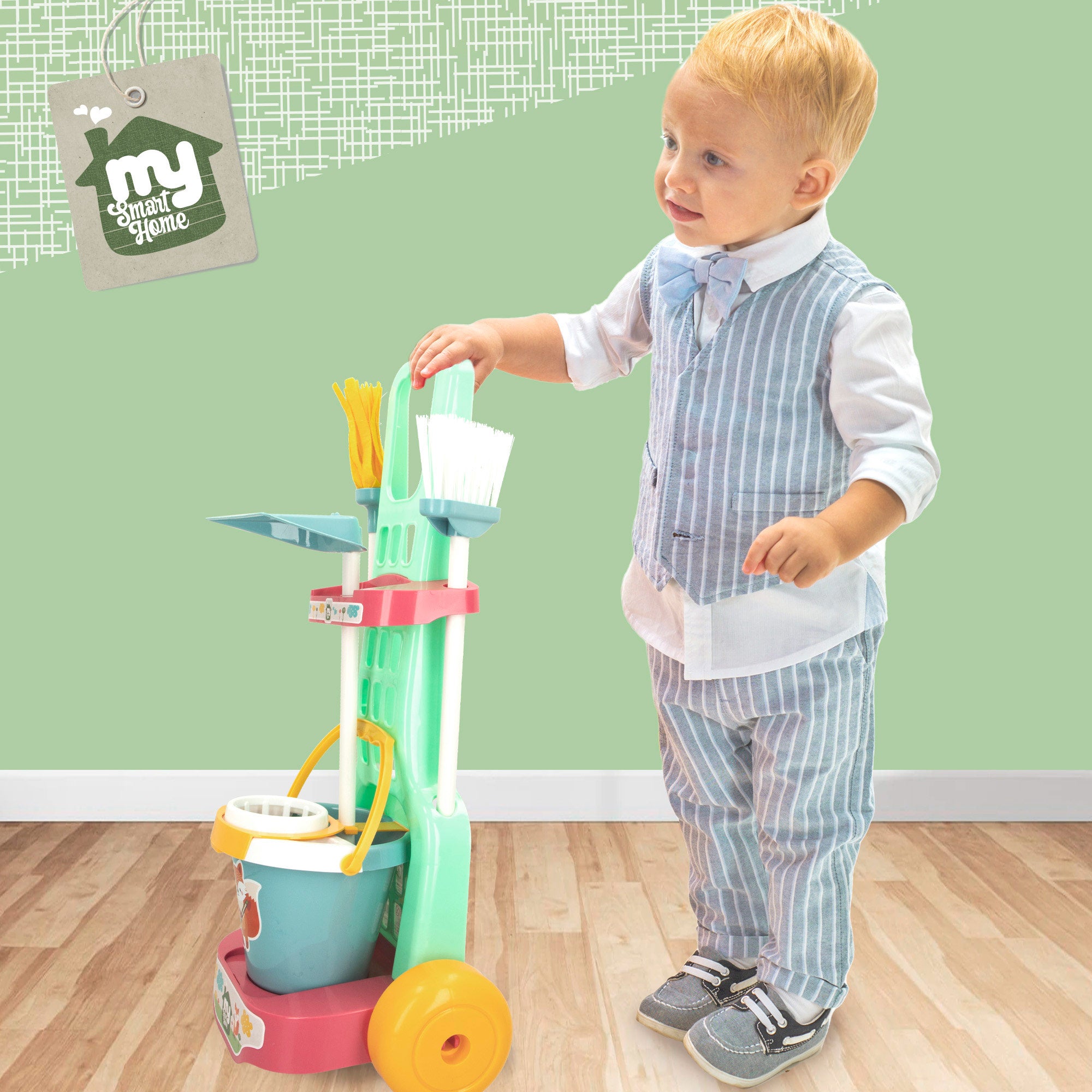 Carro limpieza juguete con utensilios 5 pzas My Sweet Home